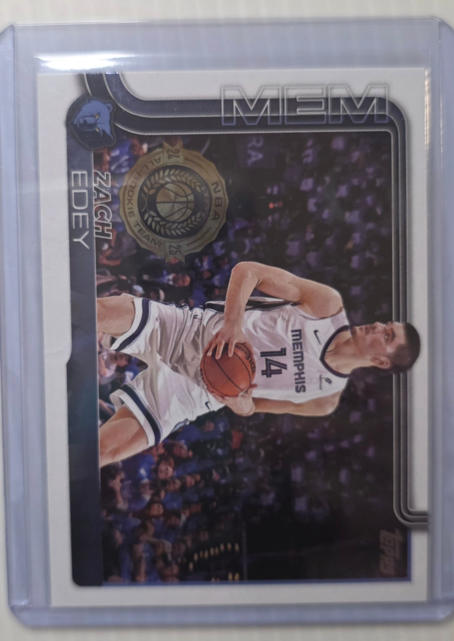 2025 Topps Flagship Zach Edey #186 Memphis Grizzlies NBA Basketball Card (1 of 3)