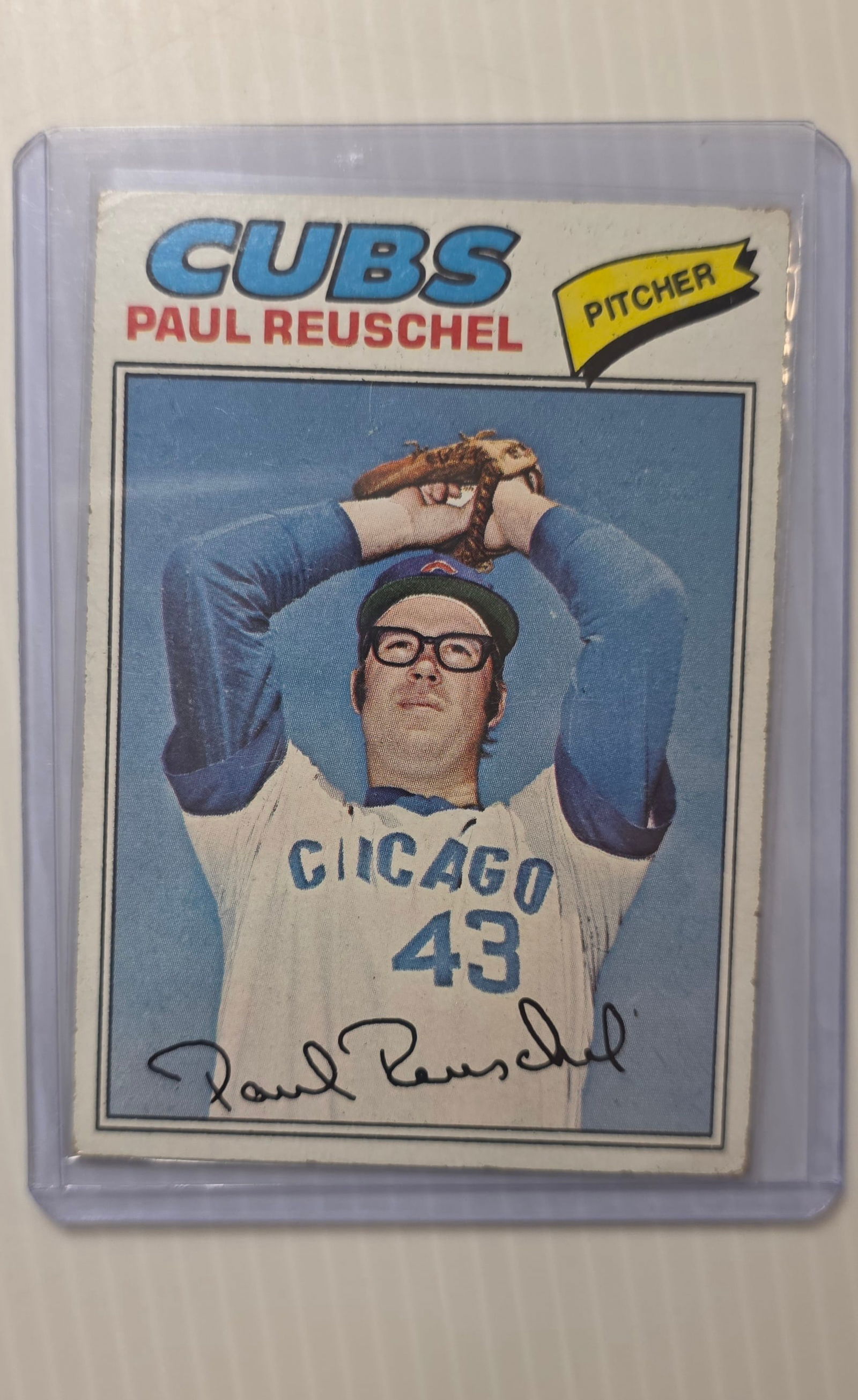 1977 Topps Paul Reuschel #162 Chicago Cubs Pitcher MLB Baseball Card (1 of 3)