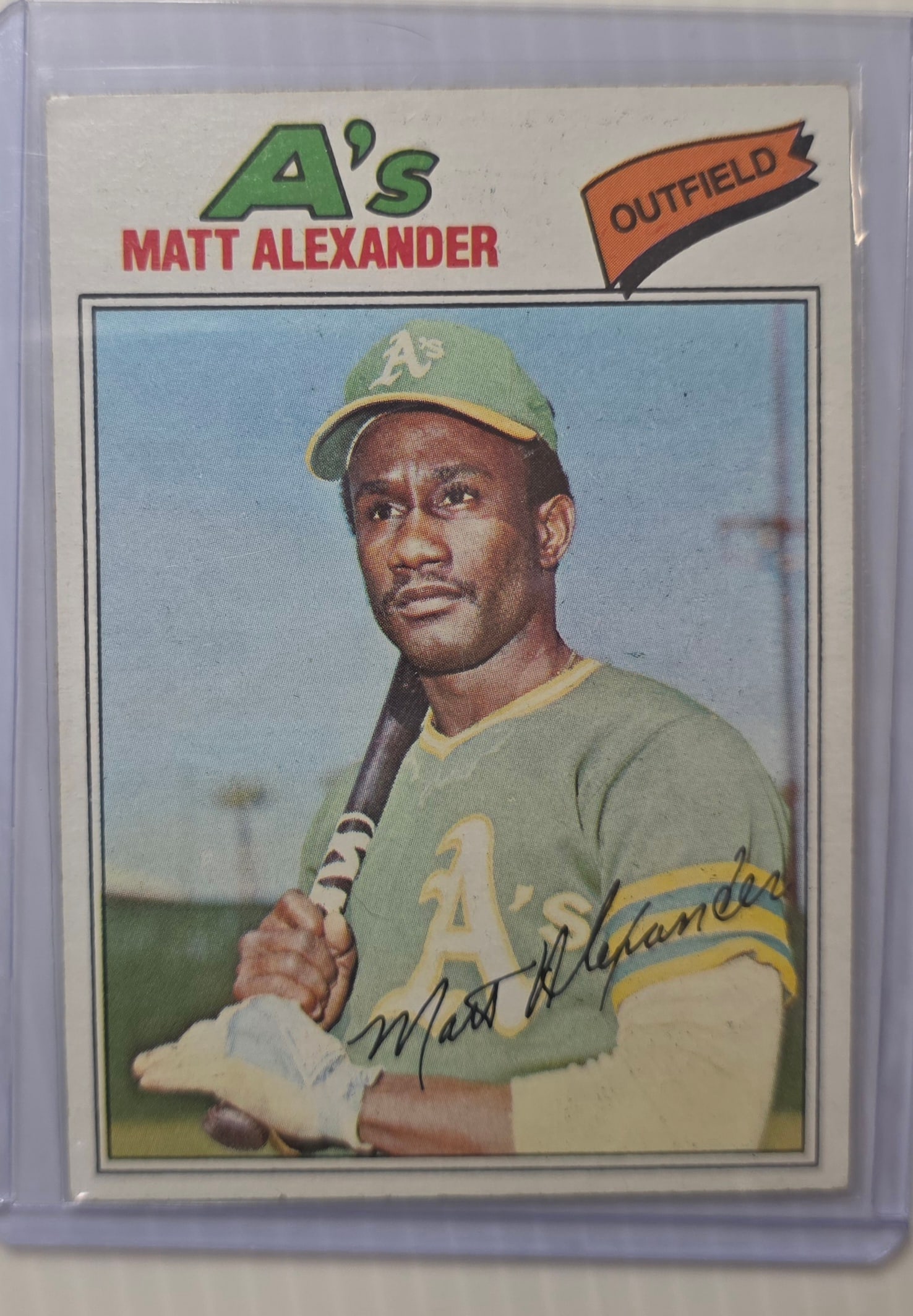 1977 Topps Matt Alexander #170 Oakland A’s Outfield MLB Baseball Card (1 of 3)