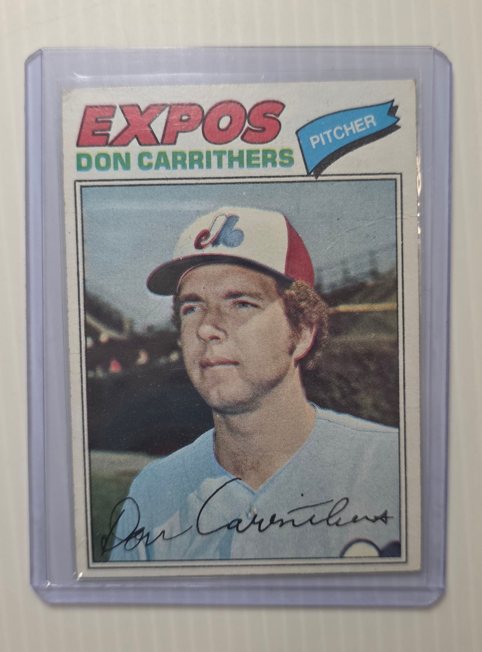 1977 Topps Don Carrithers #176 Montreal Expos Pitcher MLB Baseball Card (1 of 3)