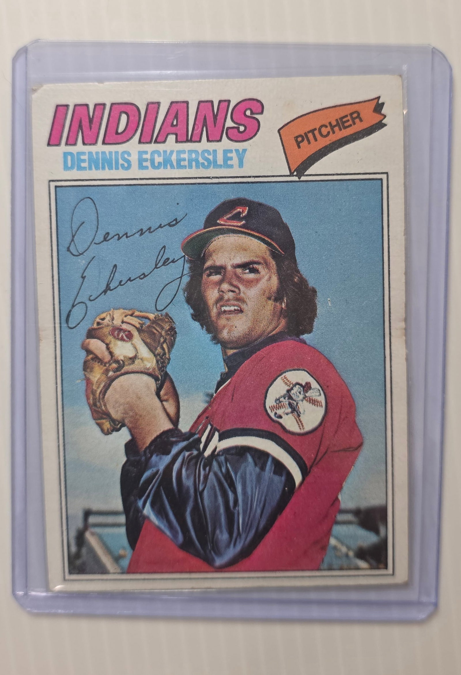 1977 Topps Dennis Eckersley #190 Cleveland Indians Pitcher MLB Baseball Card (1 of 3)