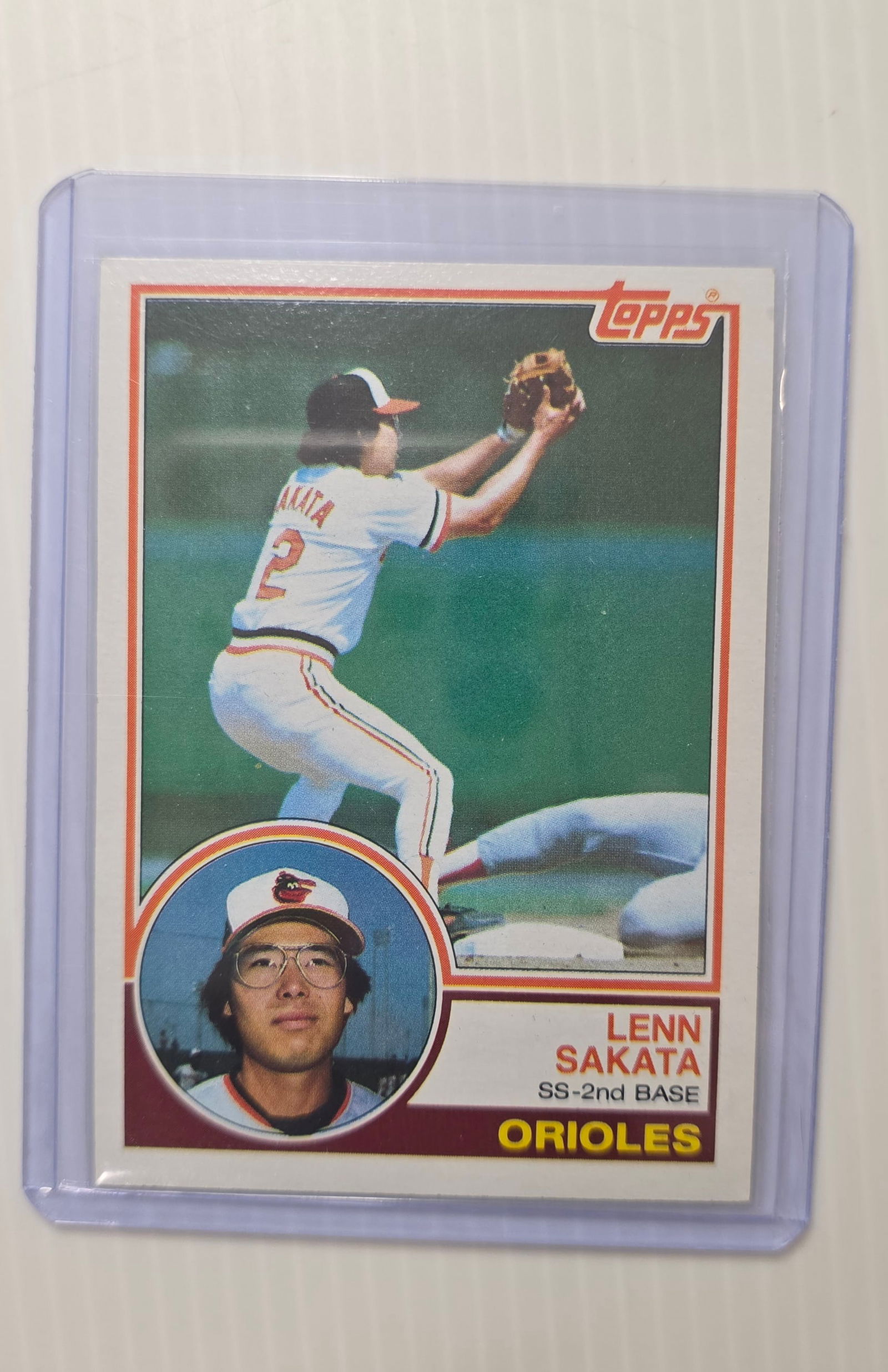 1983 Topps Lenn Sakata #319 Baltimore Orioles MLB Baseball Card (1 of 3)