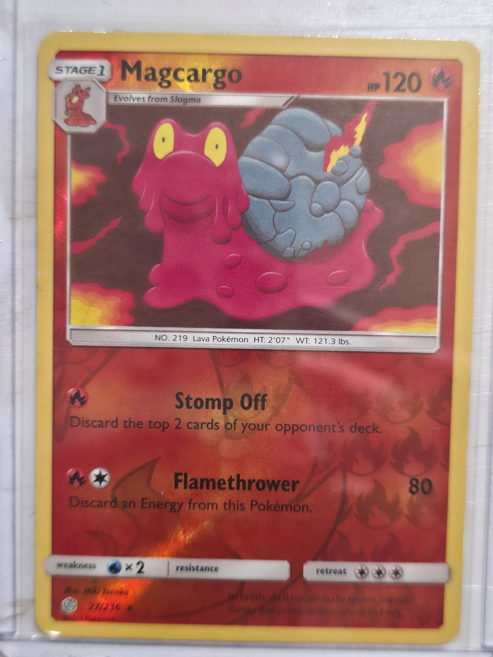 2005 Pokemon EX Unseen Forces Magcargo 21/115 Rare Holo (1 of 3)