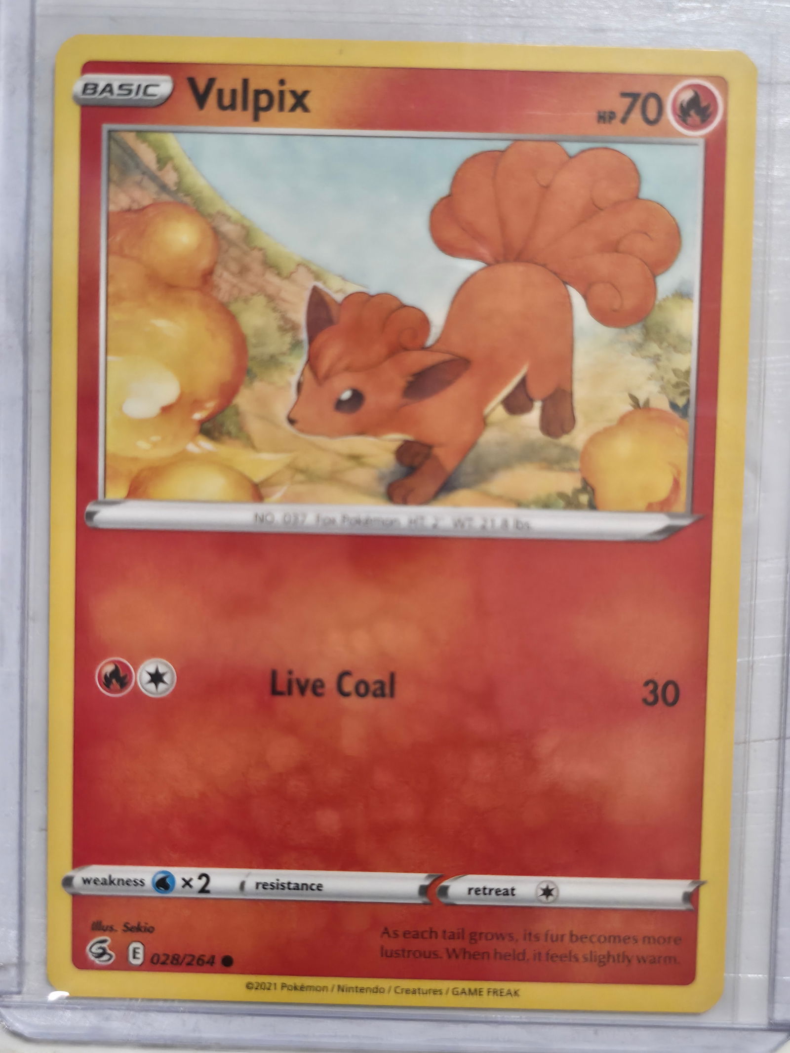 2021 Vulpix Evolving Skies 028/203 Common (1 of 3)