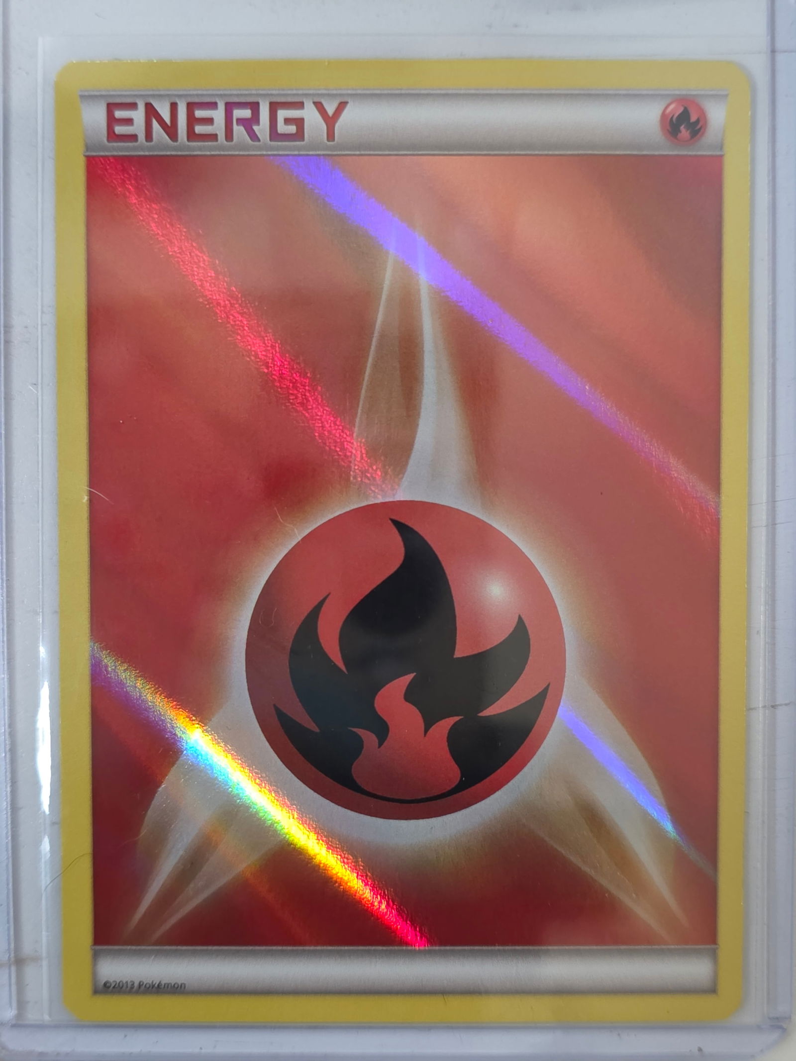 2013 Fire Energy XY Base Set Reverse Holo Pokemon Card (1 of 3)