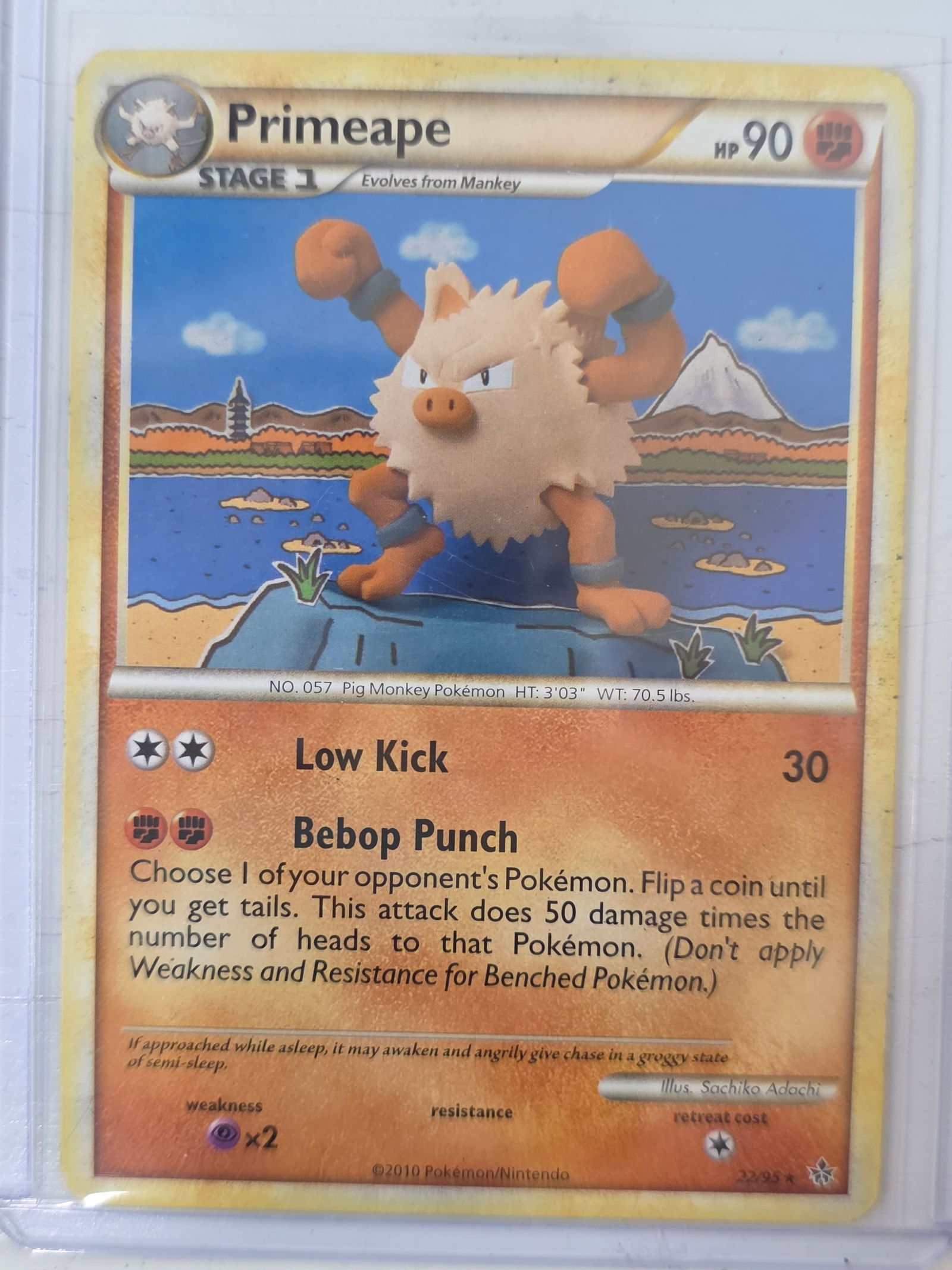 2010 Primeape HS Undaunted 22/95 Rare Pokemon Card (1 of 3)