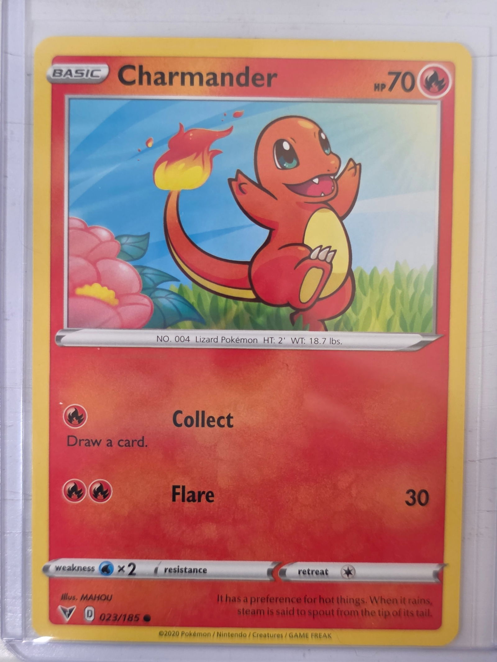 2020 Charmander Darkness Ablaze 023/185 Pokemon Card (1 of 3)