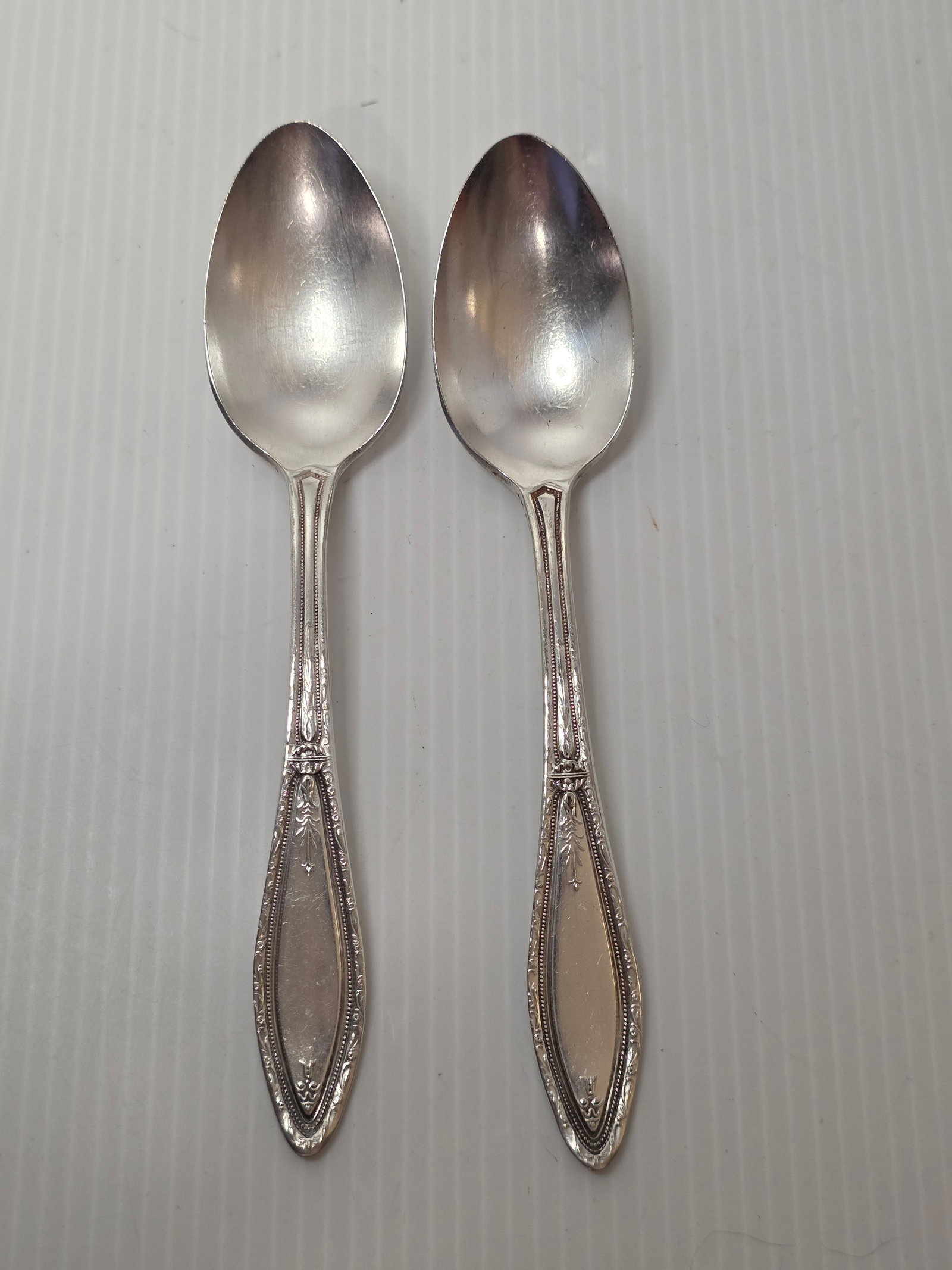 1881 Rogers Silverplate Teaspoons Pair Vintage Flatware (1 of 3)