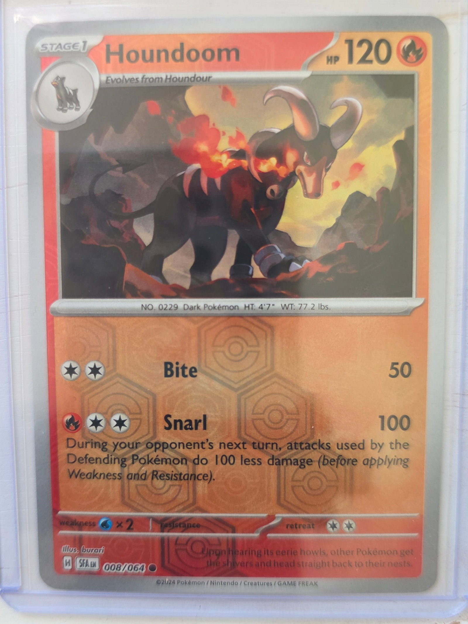 2024 Houndoom 008/064 Holo: 2024 Houndoom 008/064 Holo