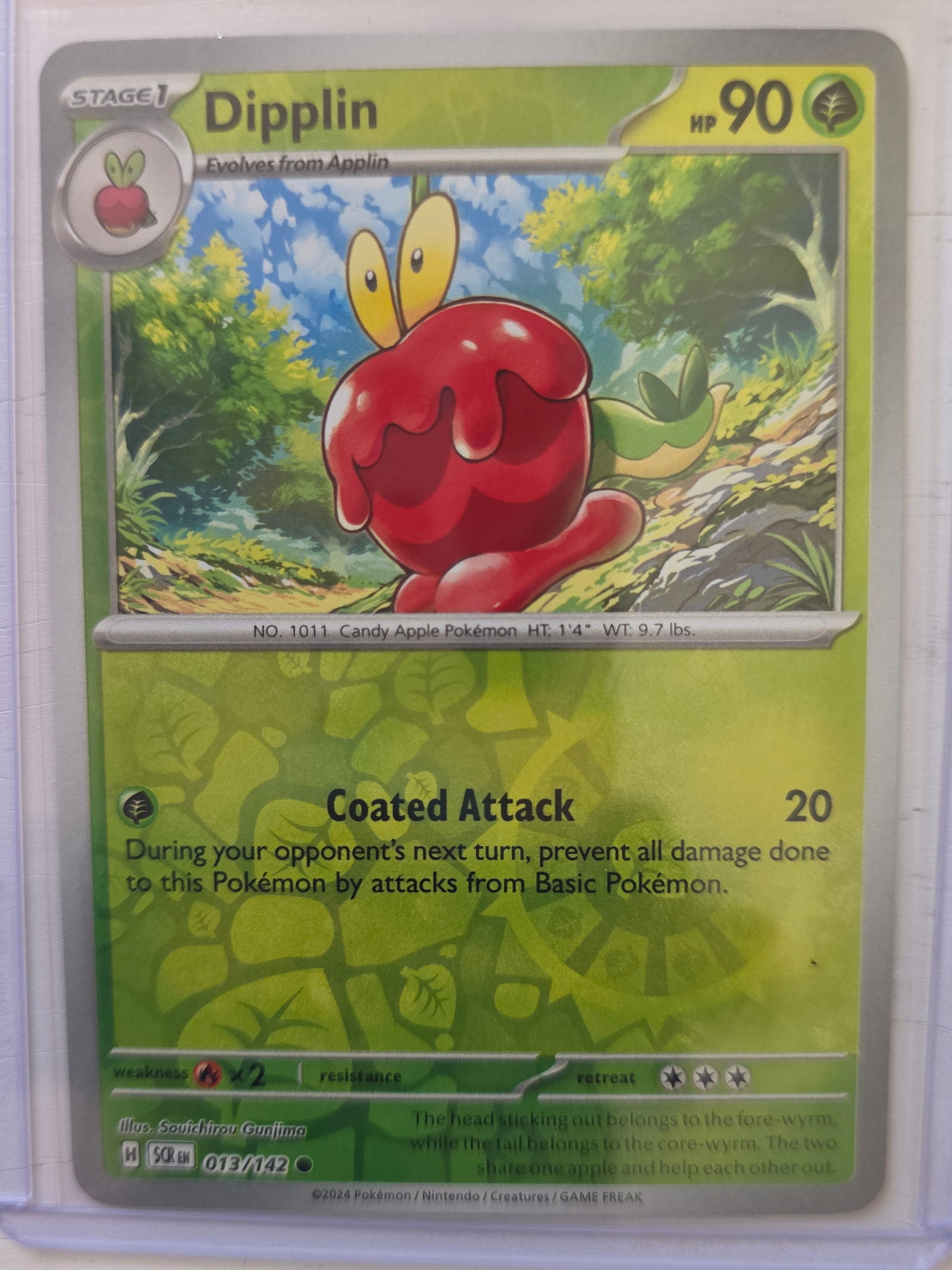 2024 Dipplin Stellar Crown 013/142 Reverse Holo Pokemon Card: 2024 Dipplin Stellar Crown 013/142 Reverse Holo Pokemon Card