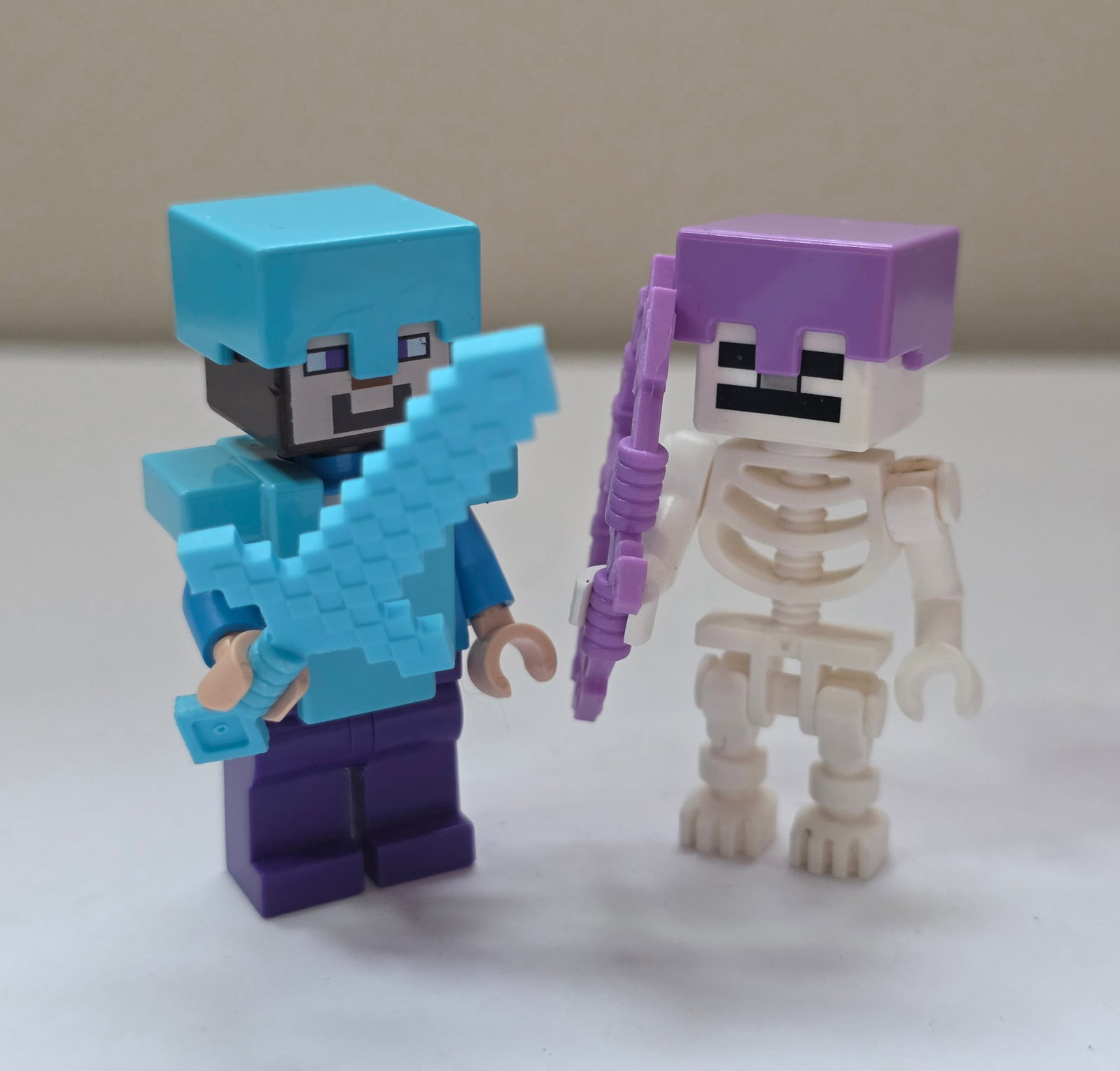 LEGO Minecraft Steve Diamond Armor Skeleton Minifigure Lot (1 of 8)