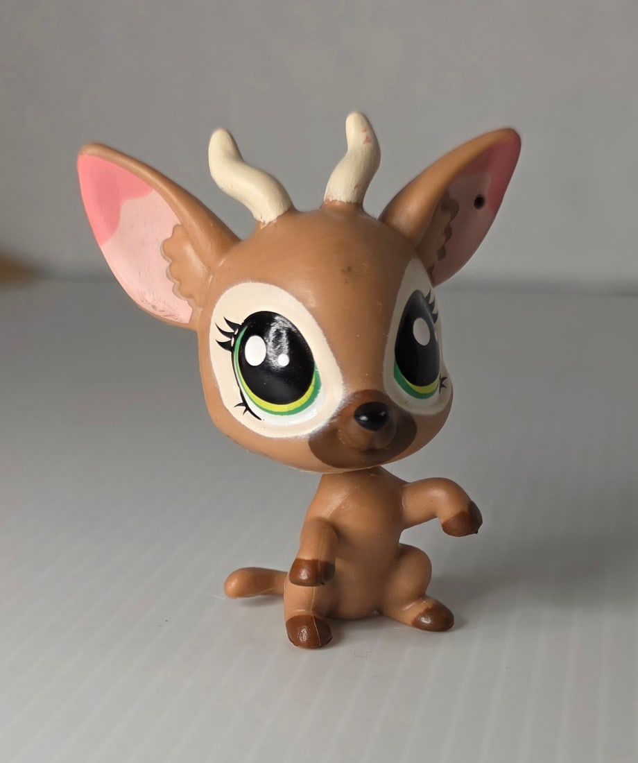 GEN 3 LPS Gazelle #3888 Brown White Stripes Green Eyes Hasbro (1 of 6)