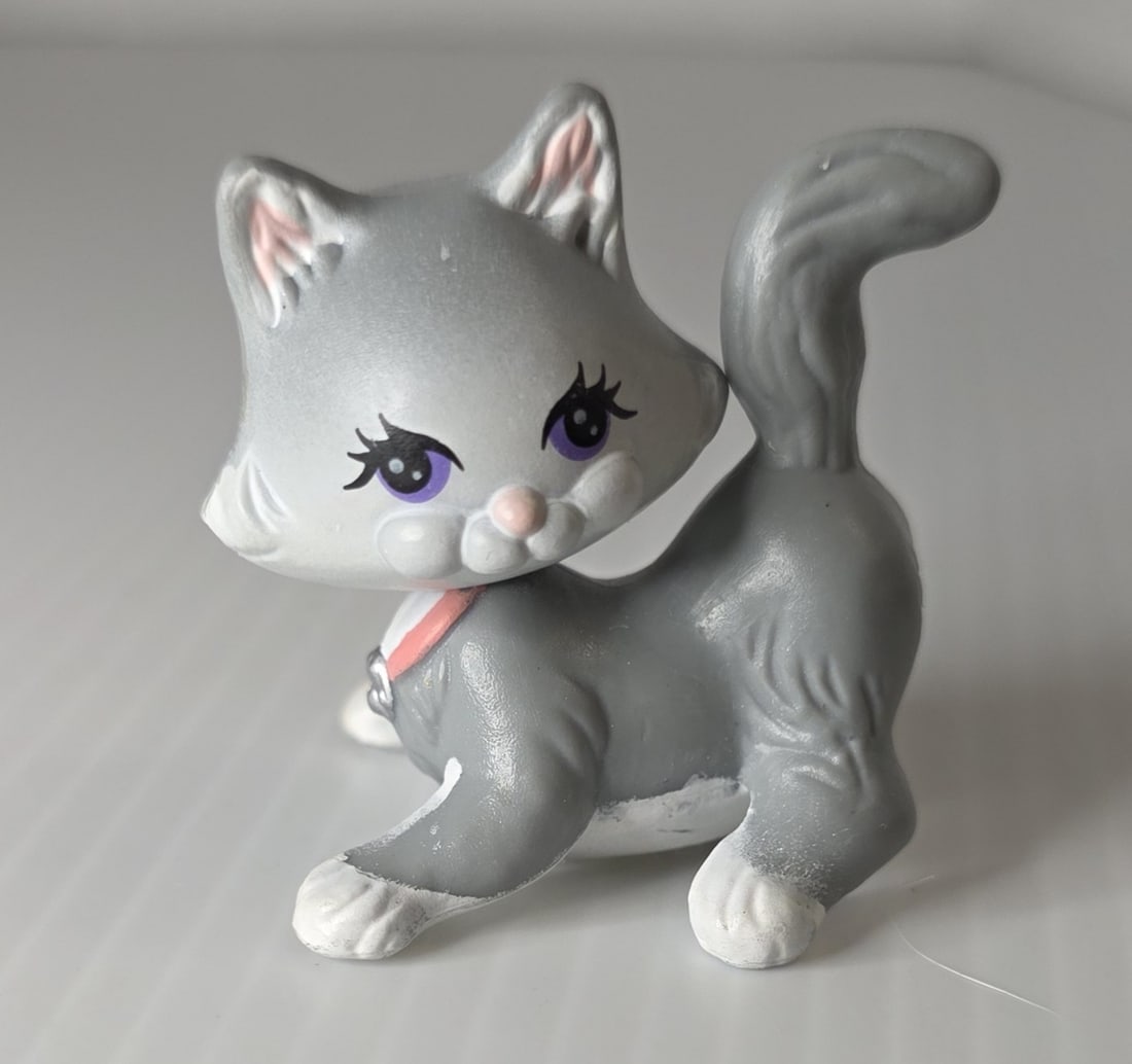 GEN 1 Gray Kitten 1992 Kenner Vintage Purple Eyes (1 of 7)