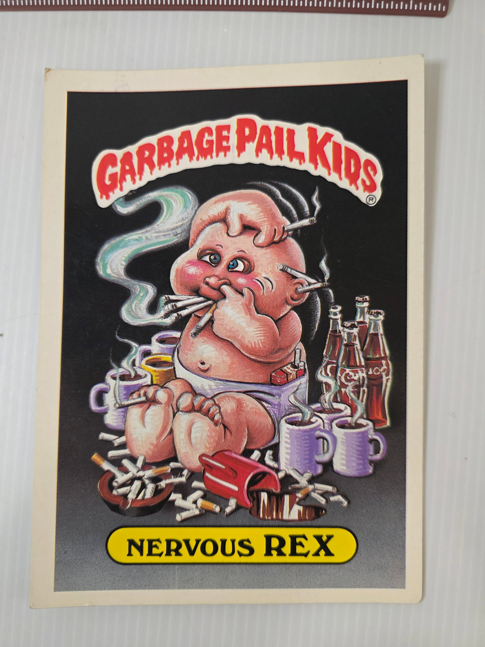 1986 Garbage Pail Kids Nervous Rex 24 Jumbo Poster Card Topps (1 of 6)