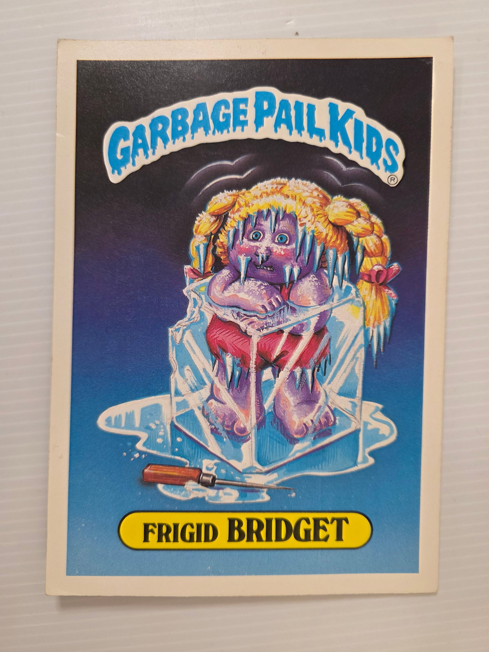 1986 Garbage Pail Kids Frigid Bridget 32 Jumbo Poster Card Topps OS1 (1 of 6)