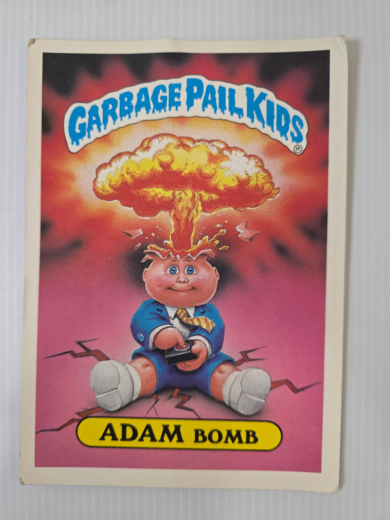 1986 Garbage Pail Kids ADAM BOMB Jumbo Poster Card Topps OS1 (1 of 6)