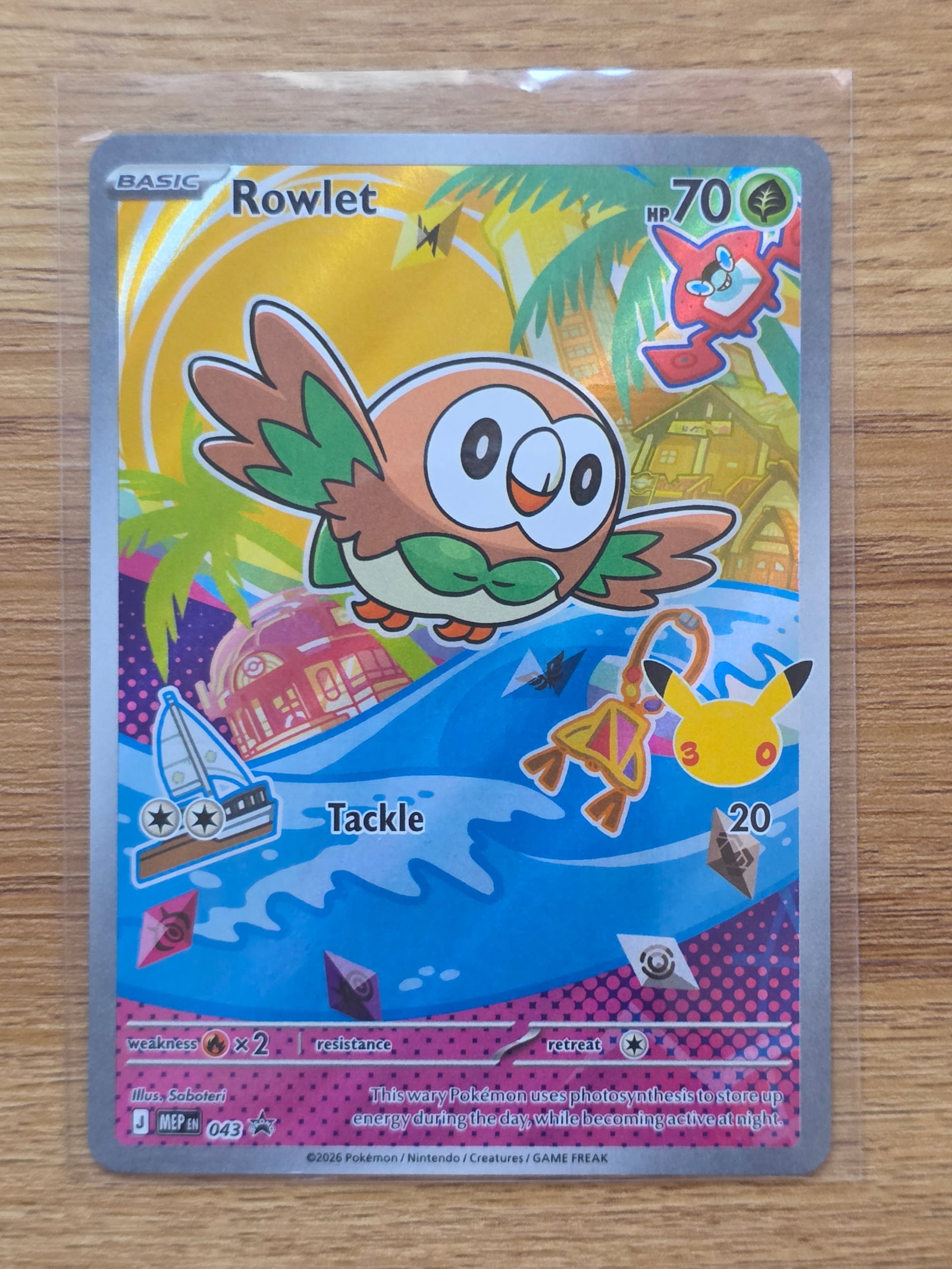 2026 Rowlet Litten Popplio Promo Set MEP 043 044 045 Holo (1 of 4)
