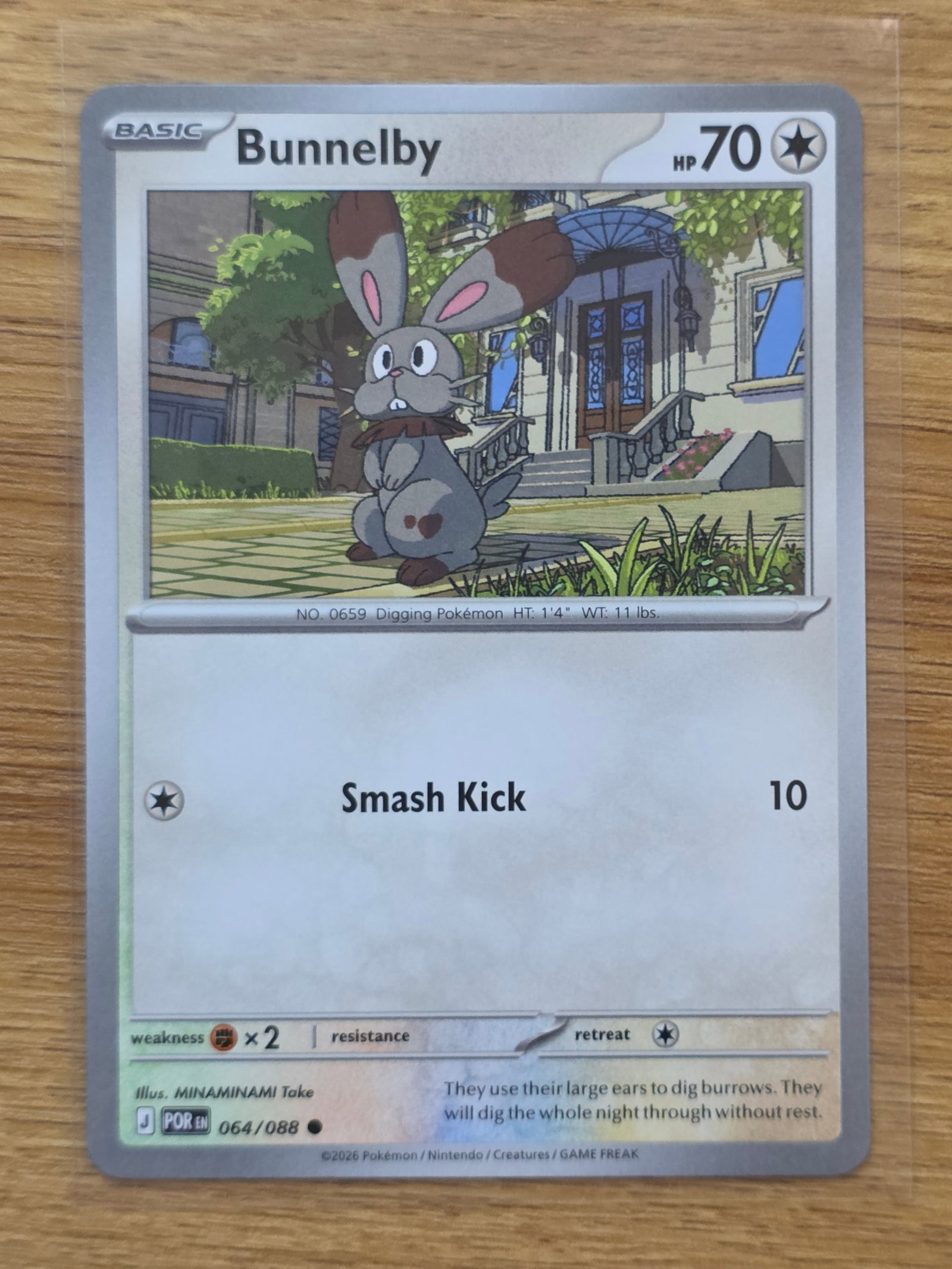 Bunnelby 064 088 Paradox Rift Non Holo Basic Card (1 of 3)