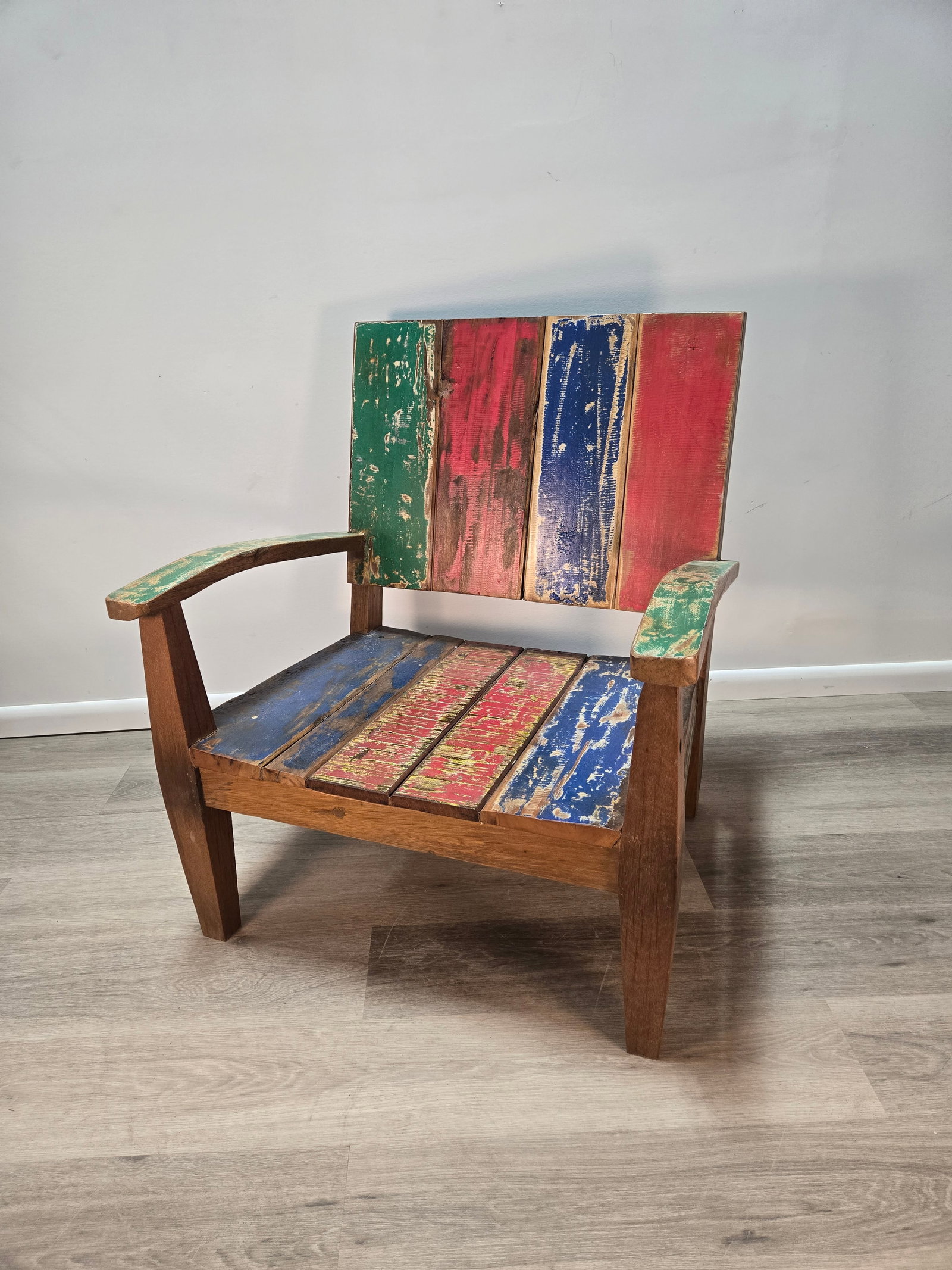 Teak Boat Wood Chair (1 of 5)