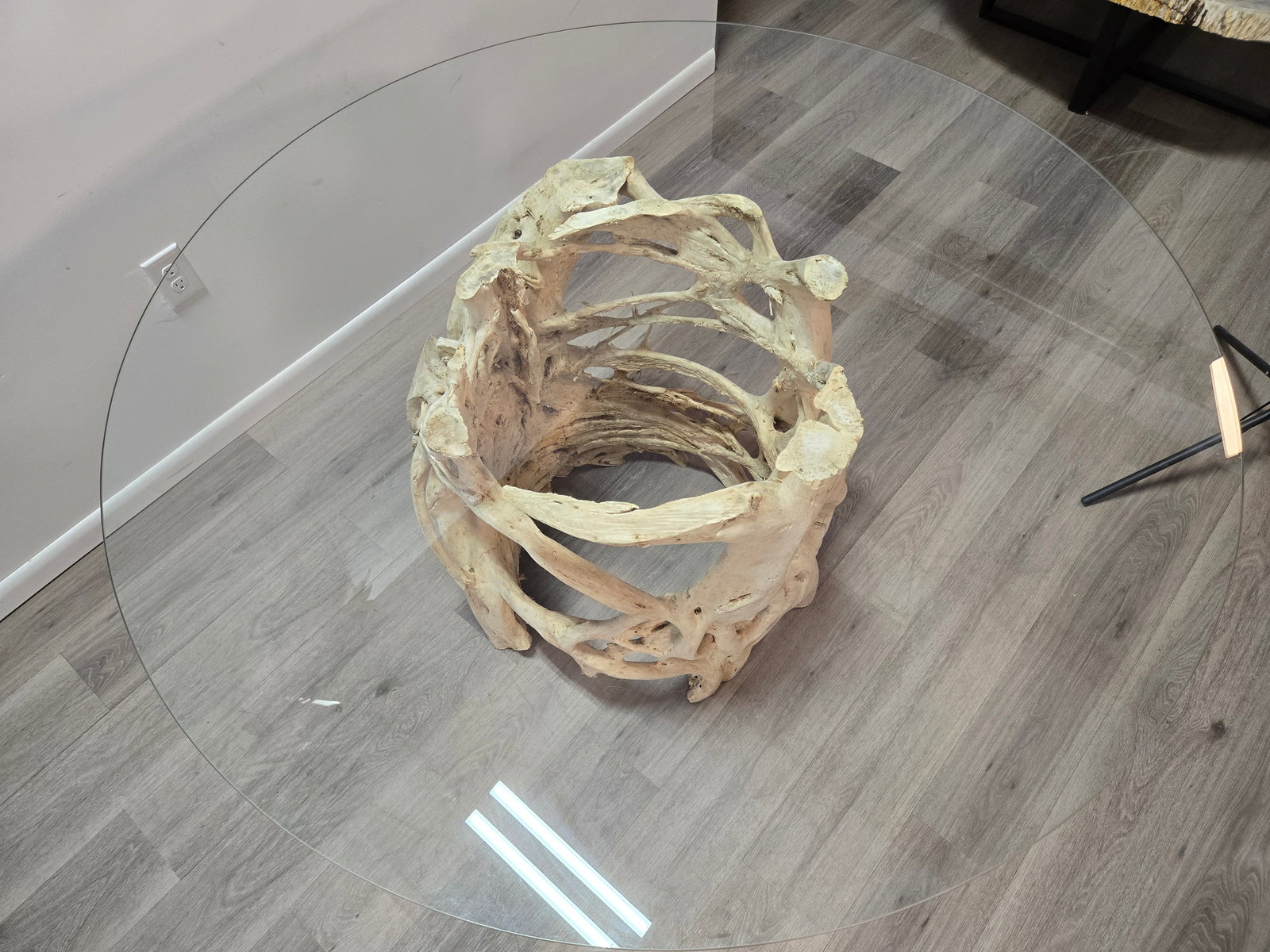 Banyan Tree Dining Table with Glass - 8