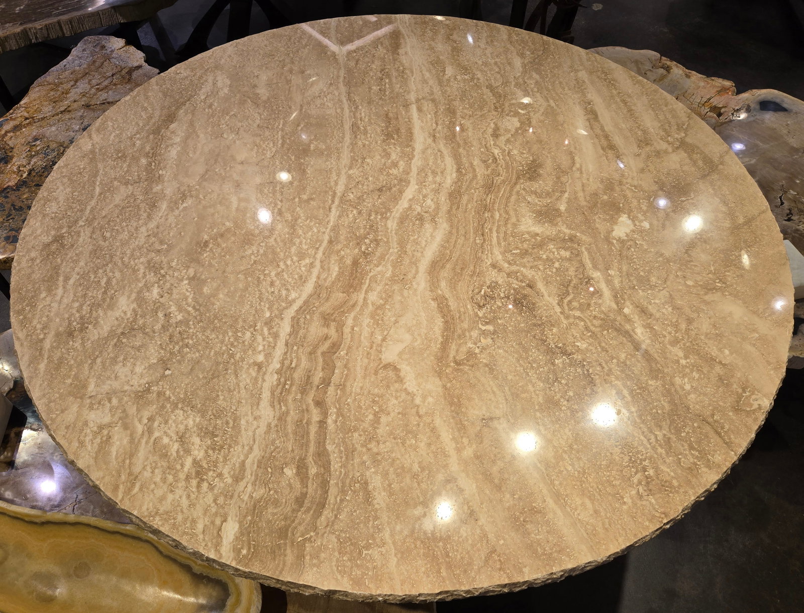 Round Onyx Dining Table (1 of 7)