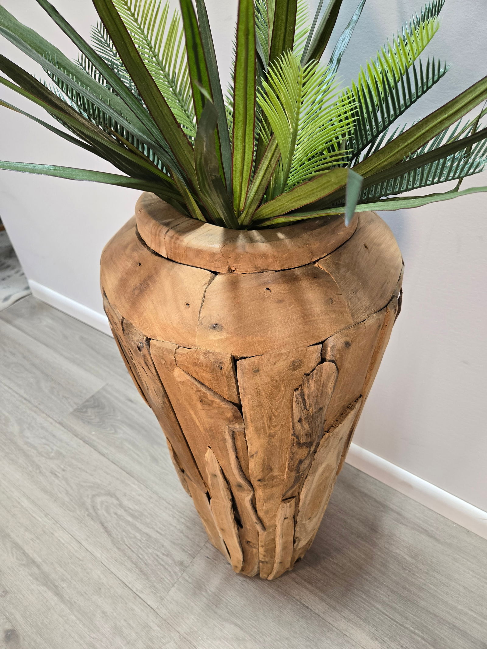 Teak Floor Vase - 3
