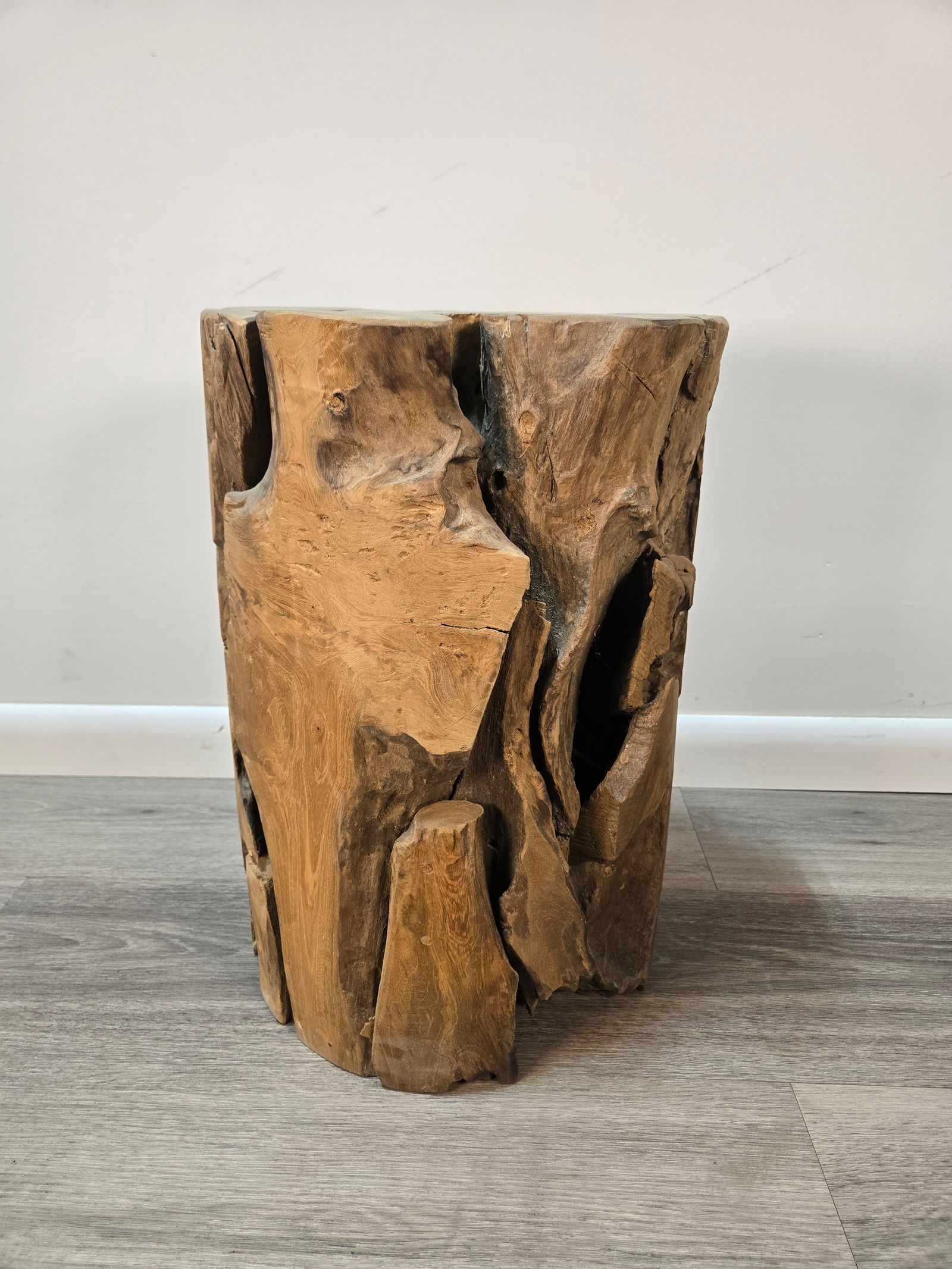 Teak Wood Stool / Side Table - 2