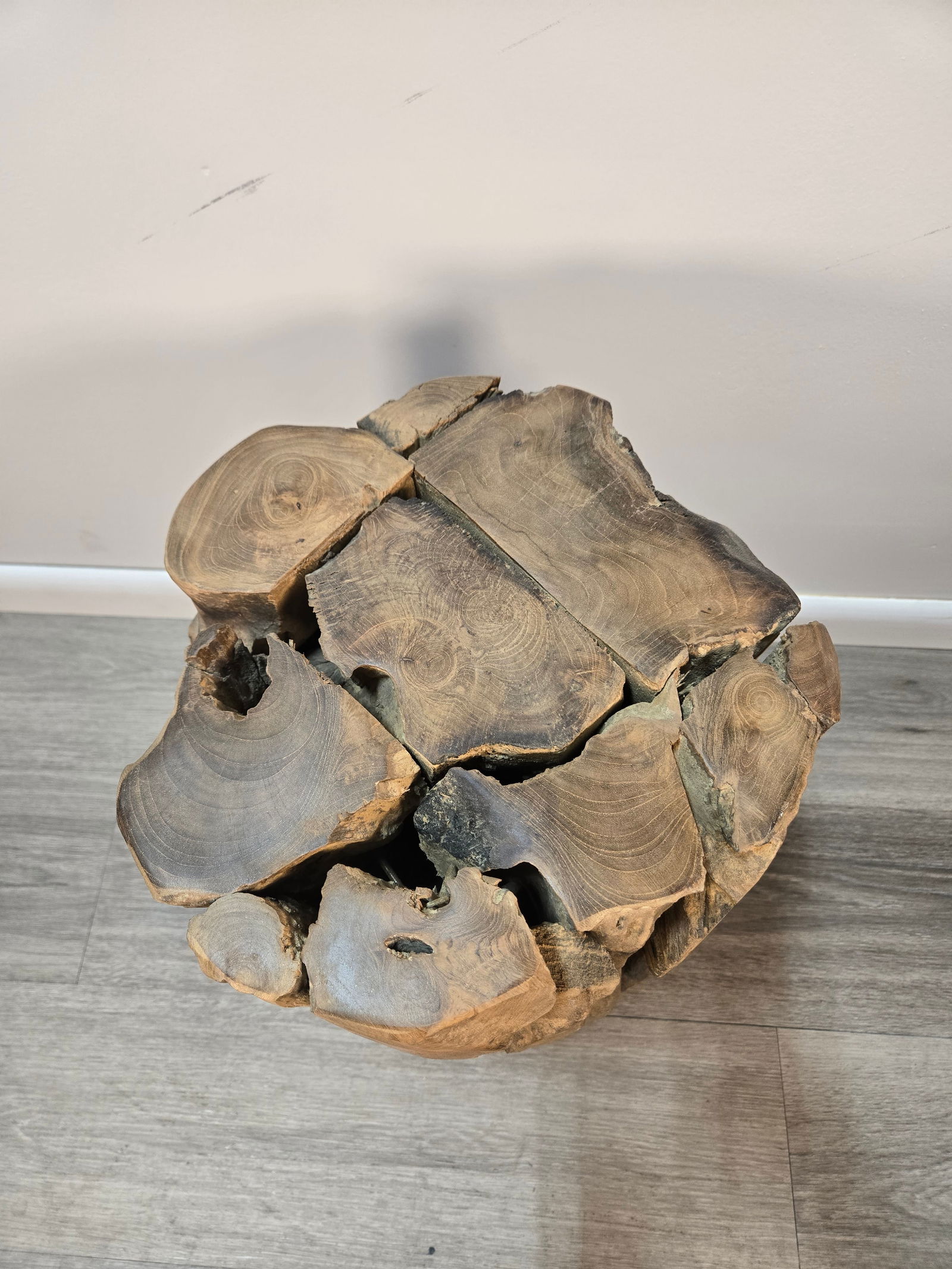 Teak Wood Stool / Side Table - 6