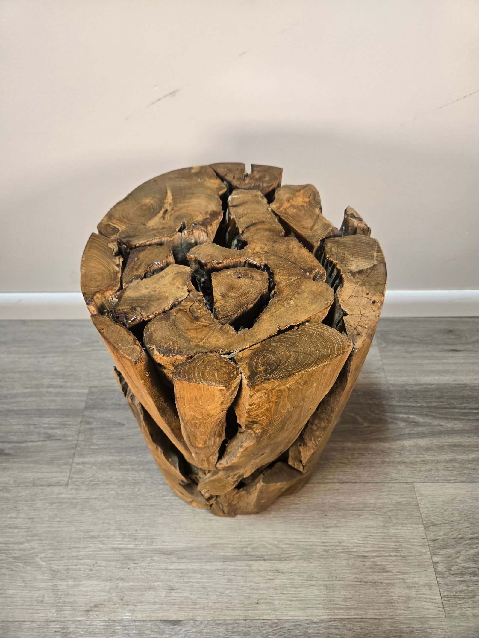 Teak Wood Stool / Side Table - 2