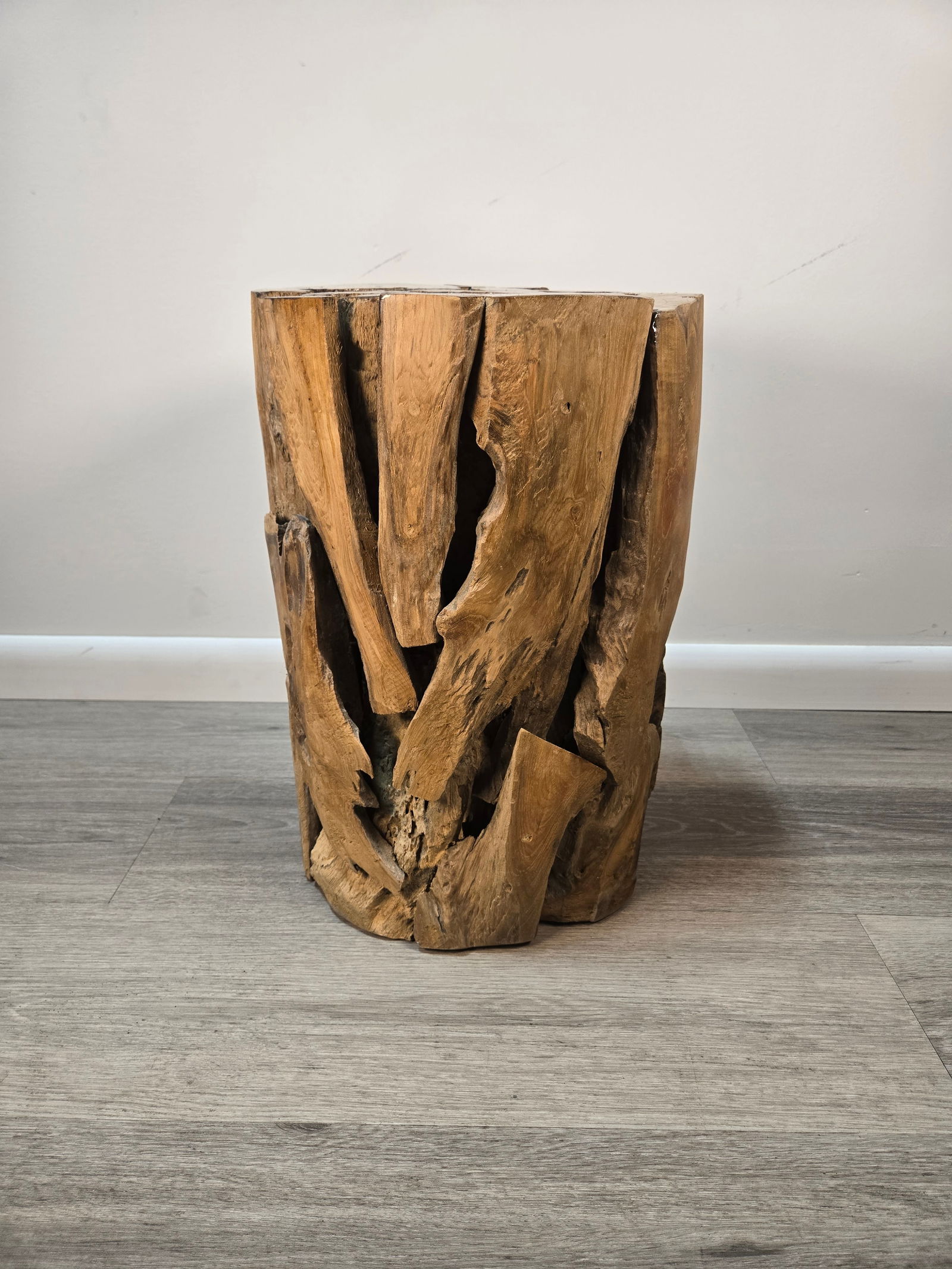 Teak Wood Stool / Side Table - 4