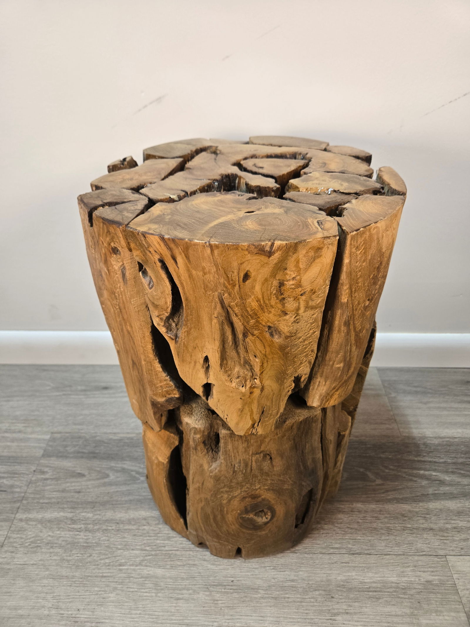 Teak Wood Stool / Side Table - 6