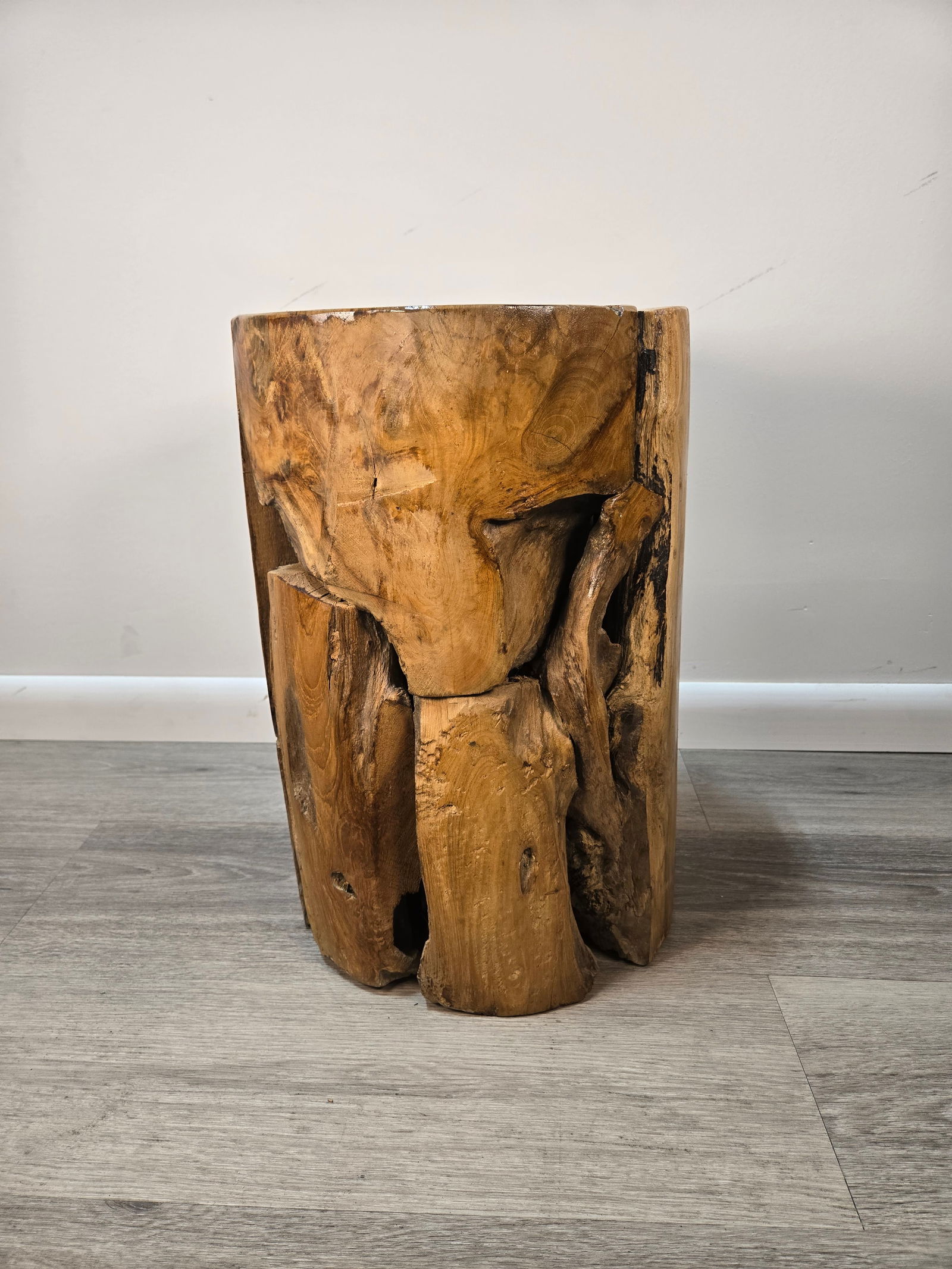Teak Wood Stool / Side Table - 4