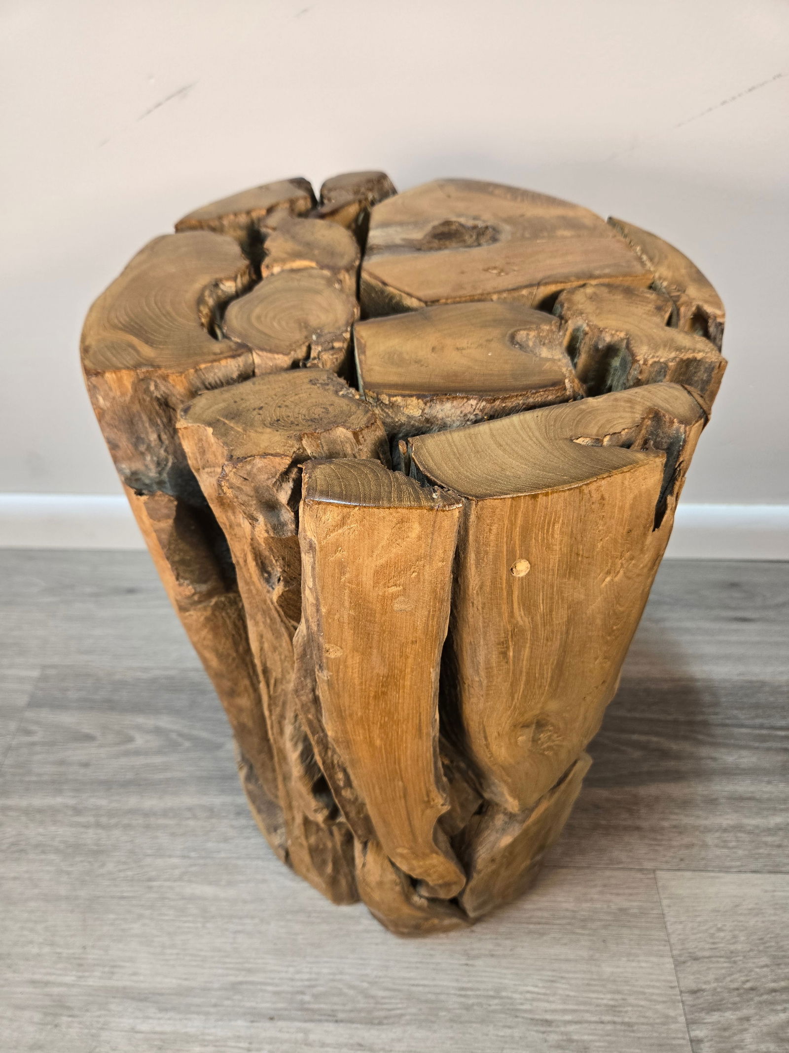 Teak Wood Stool / Side Table - 4