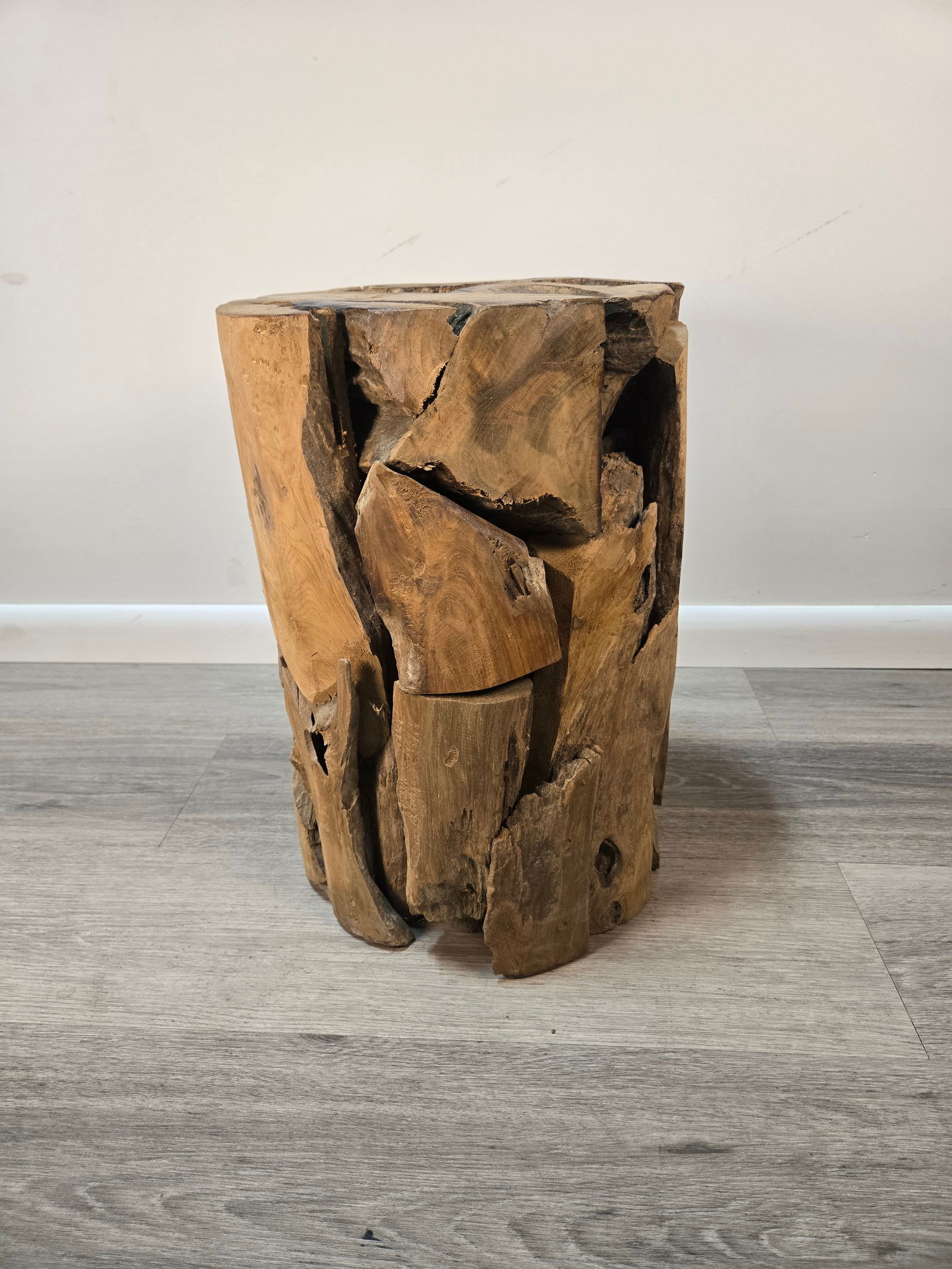 Teak Wood Stool / Side Table - 4