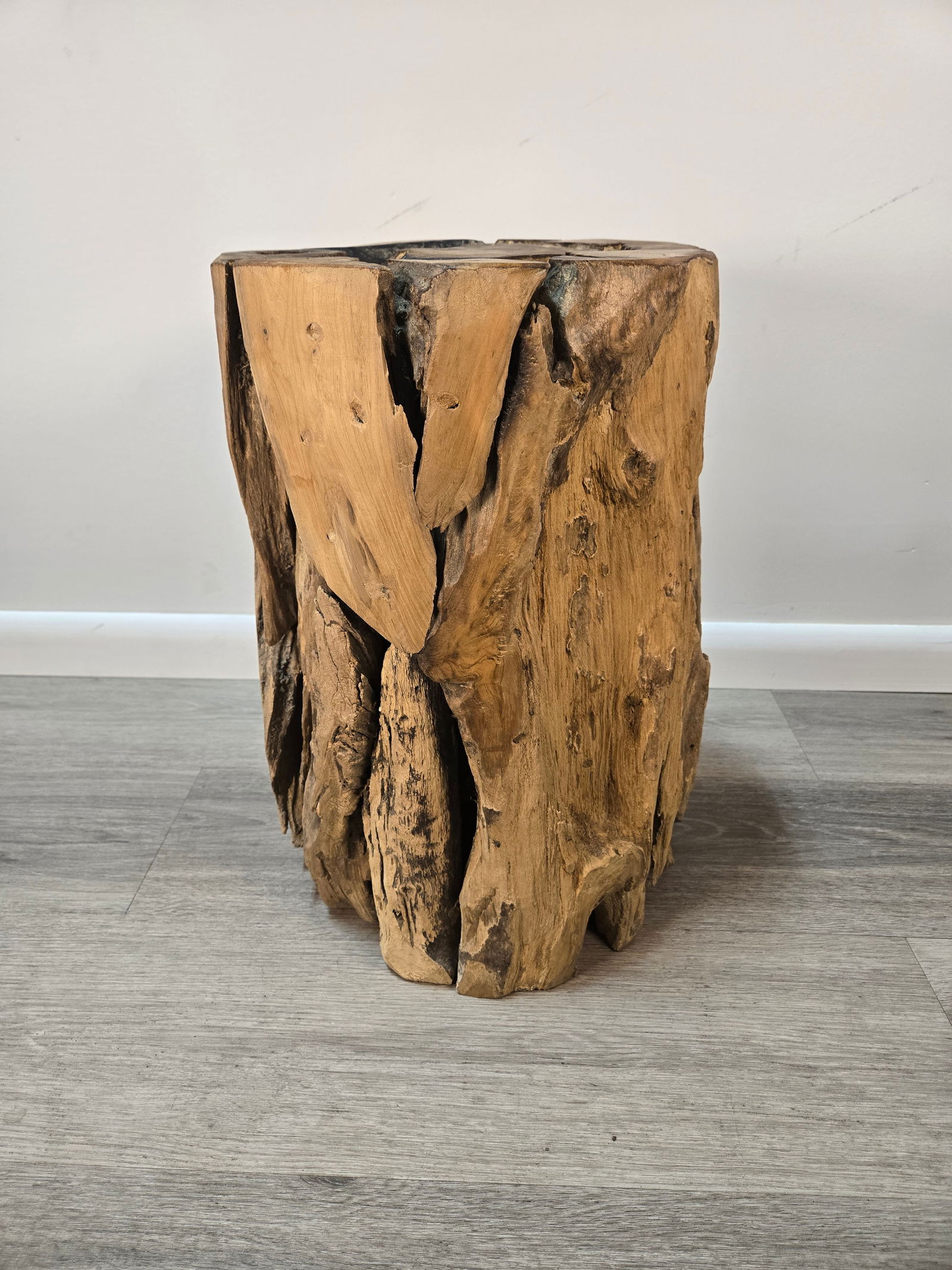 Teak Wood Stool / Side Table - 2