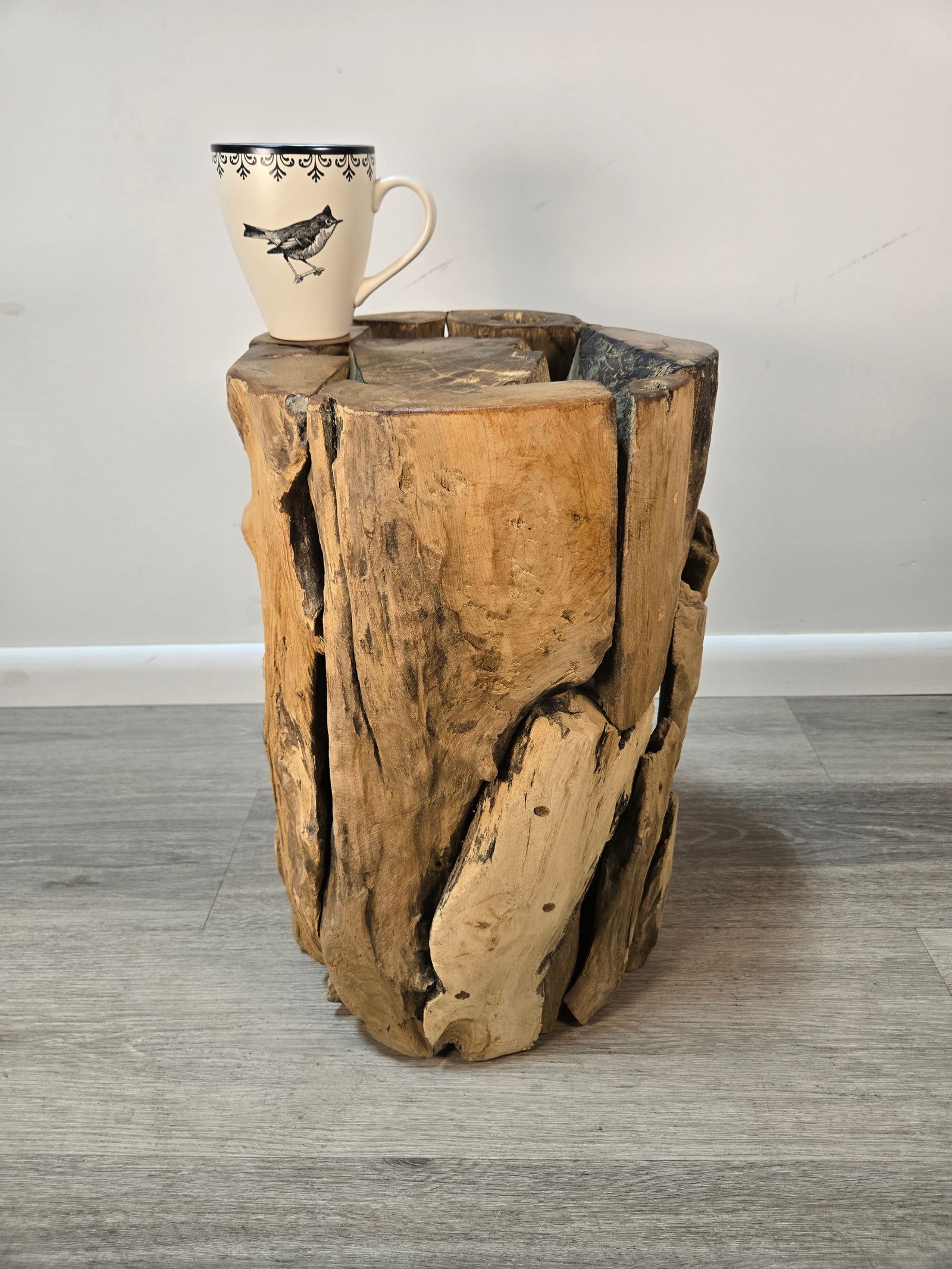 Teak Wood Stool / Side Table - 7