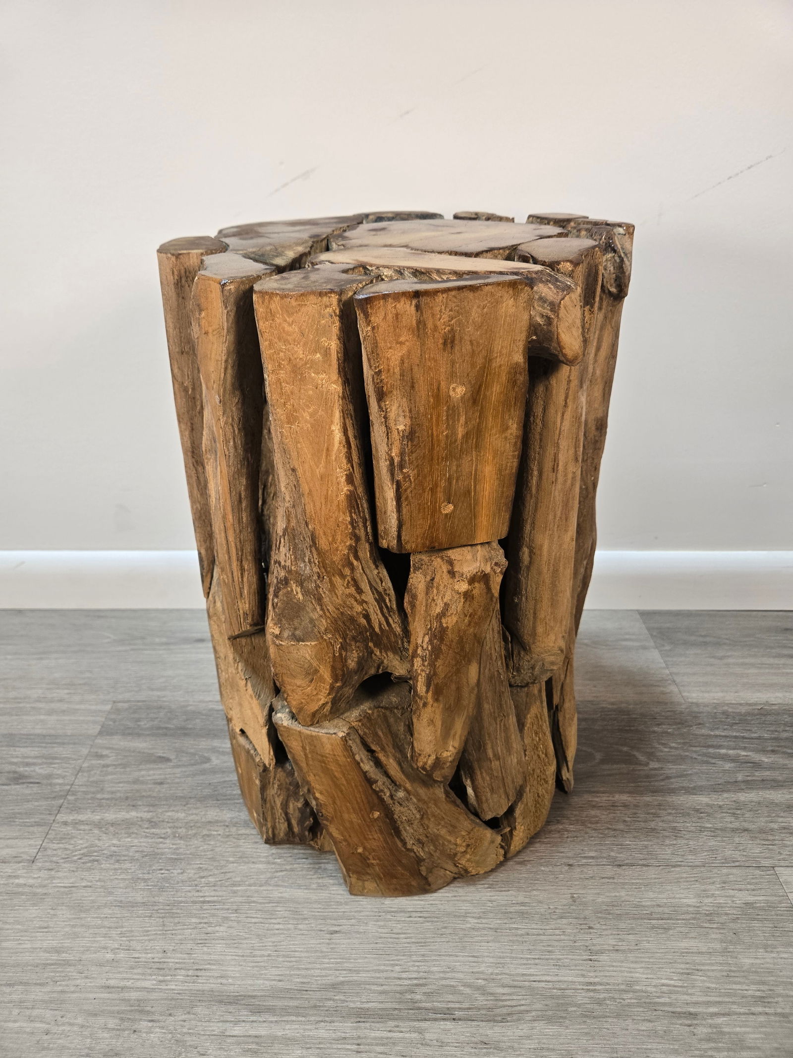 Teak Wood Stool / Side Table - 2