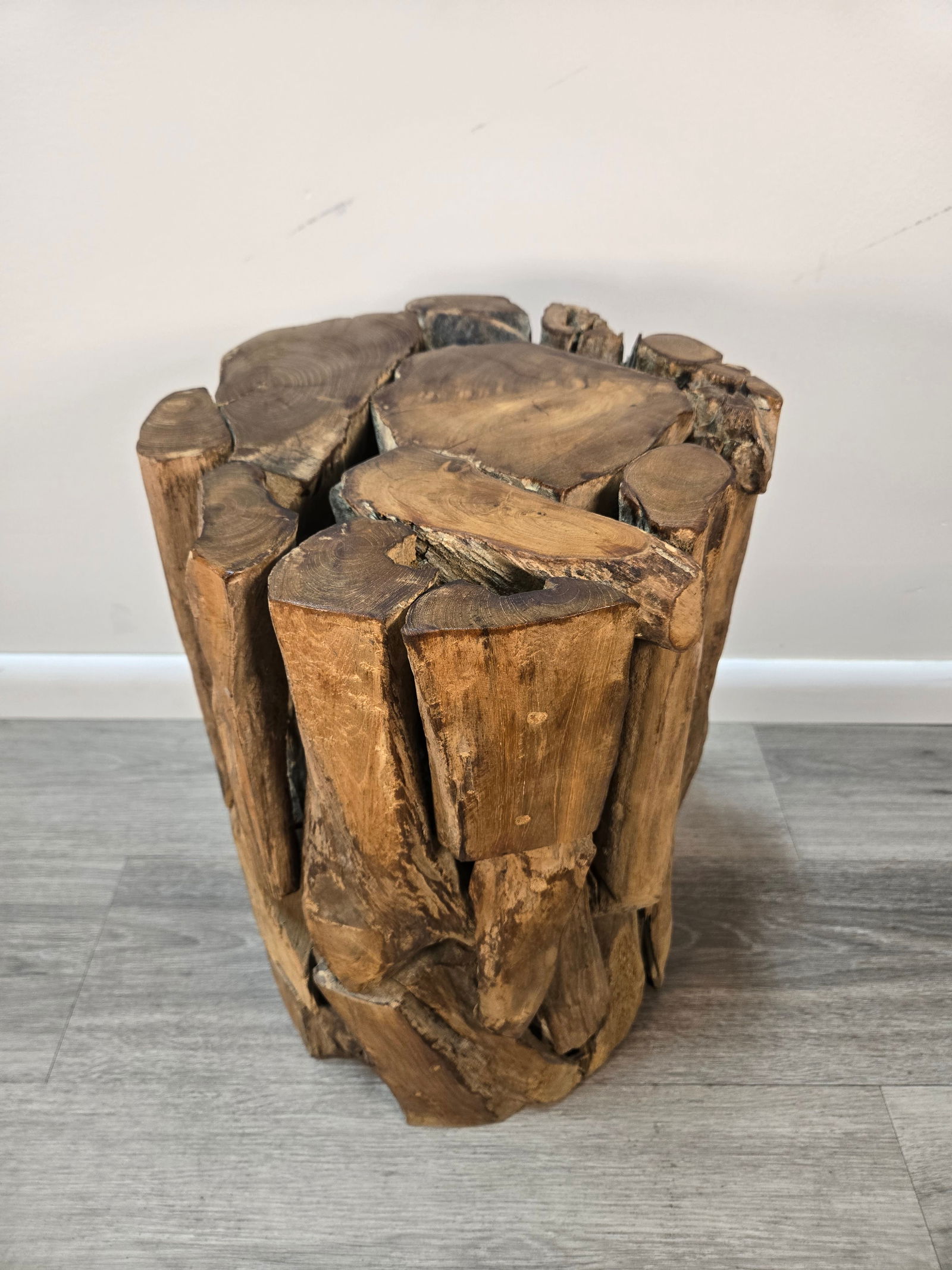 Teak Wood Stool / Side Table - 3