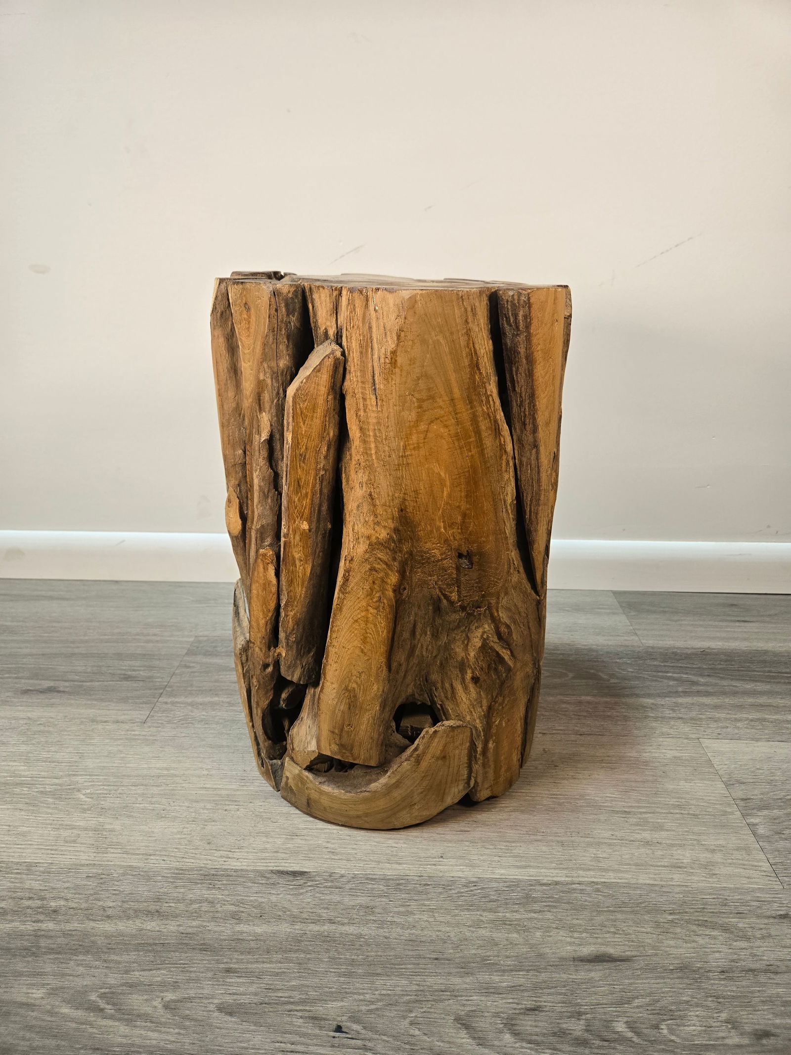 Teak Wood Stool / Side Table - 4