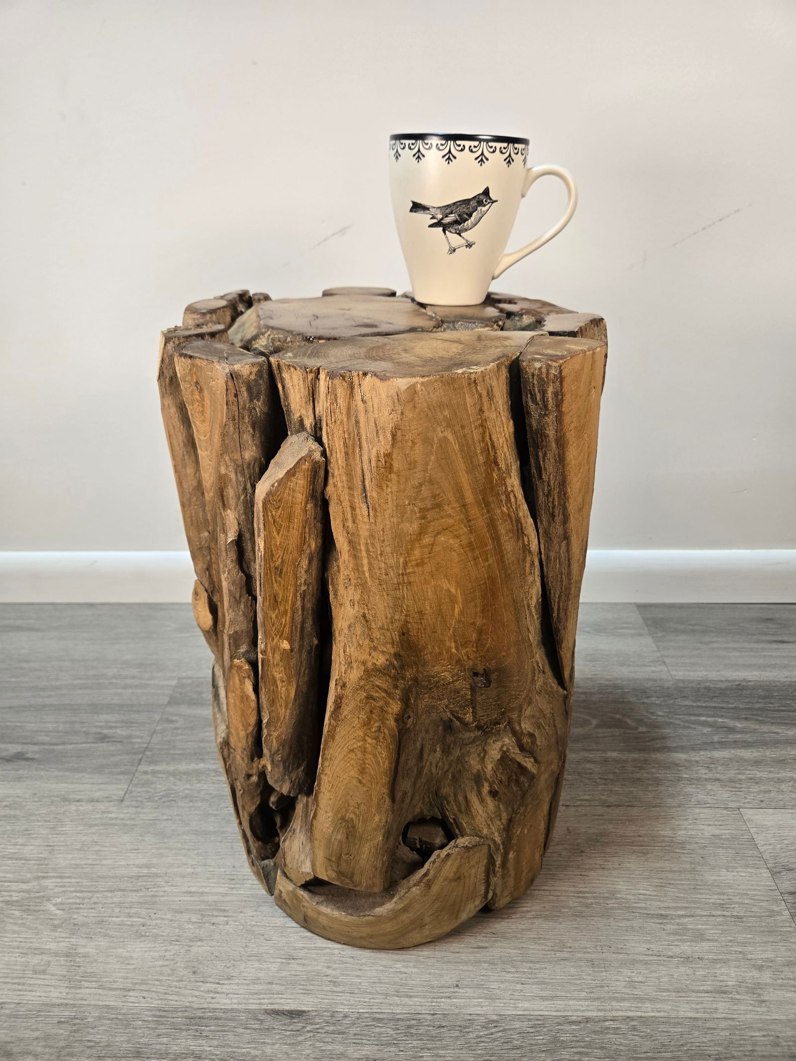 Teak Wood Stool / Side Table - 7