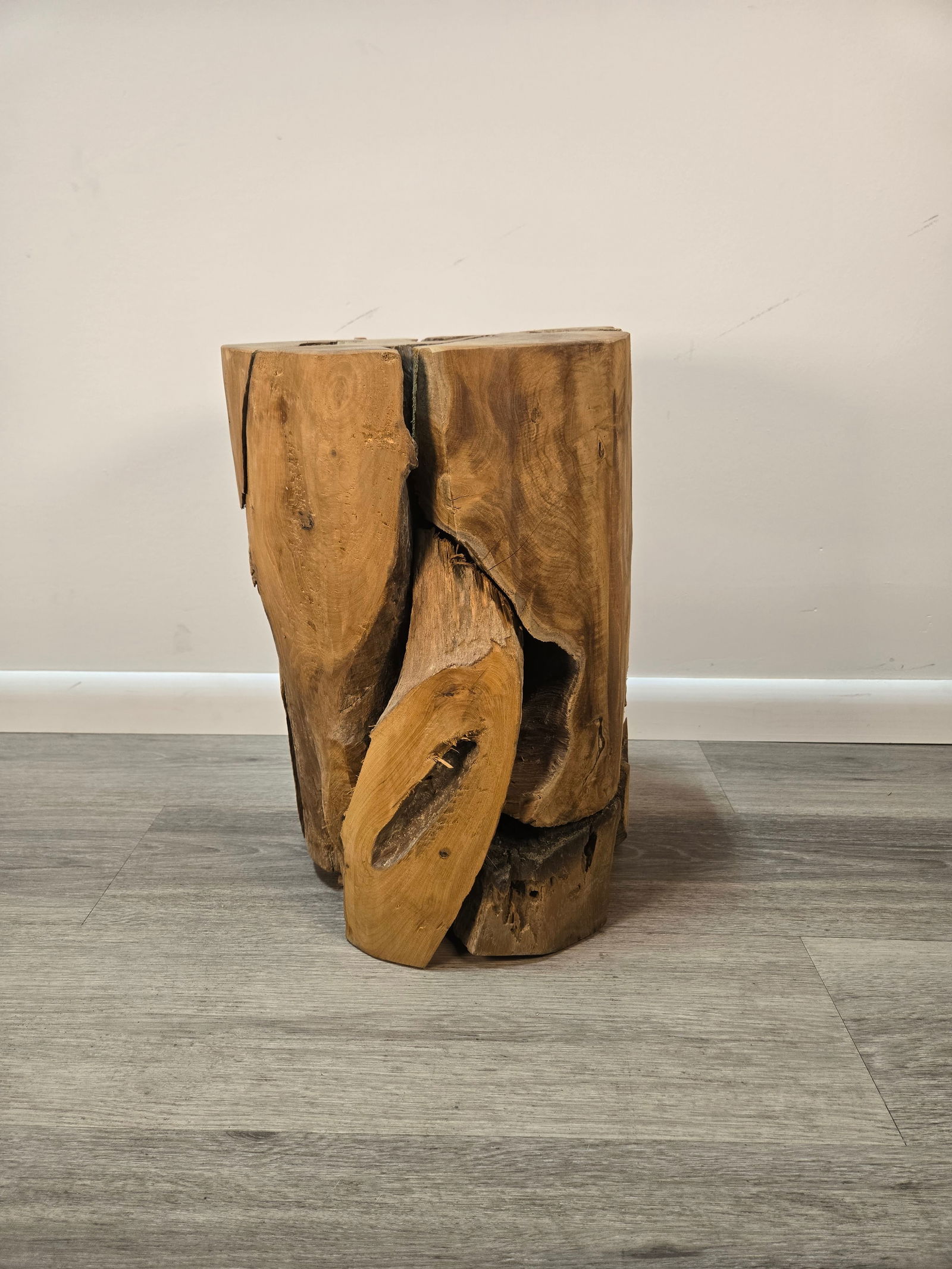 Teak Wood Stool / Side Table - 3