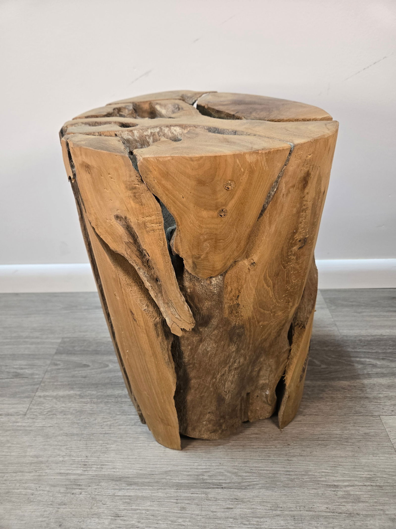 Teak Wood Stool / Side Table - 6