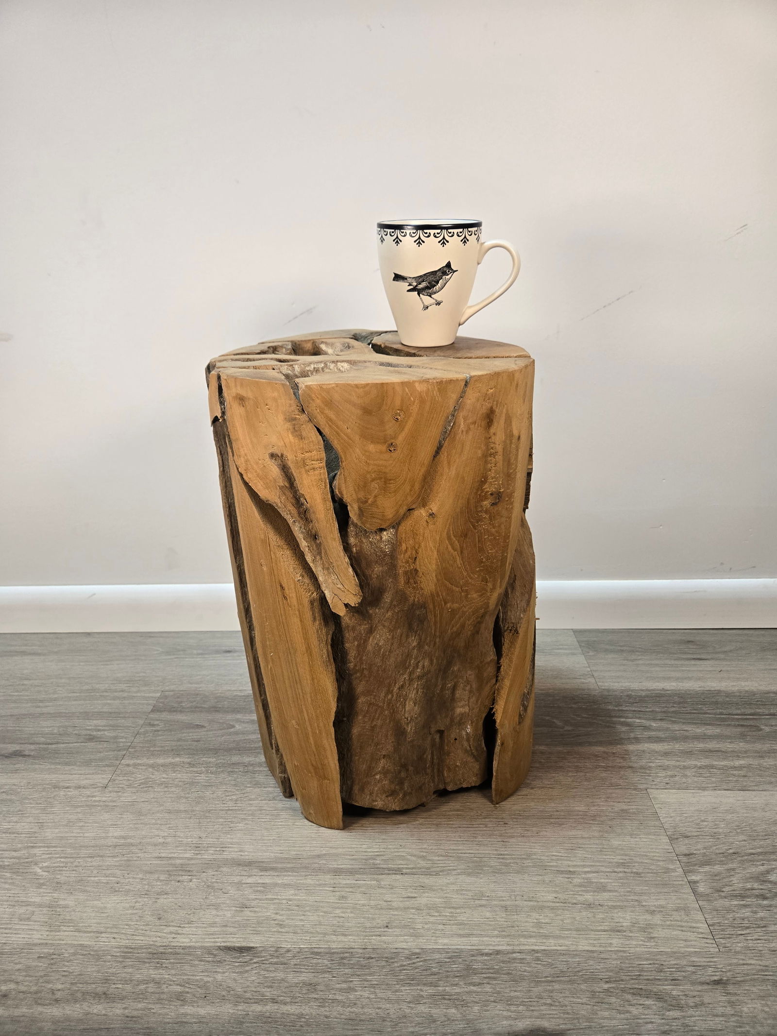 Teak Wood Stool / Side Table - 7