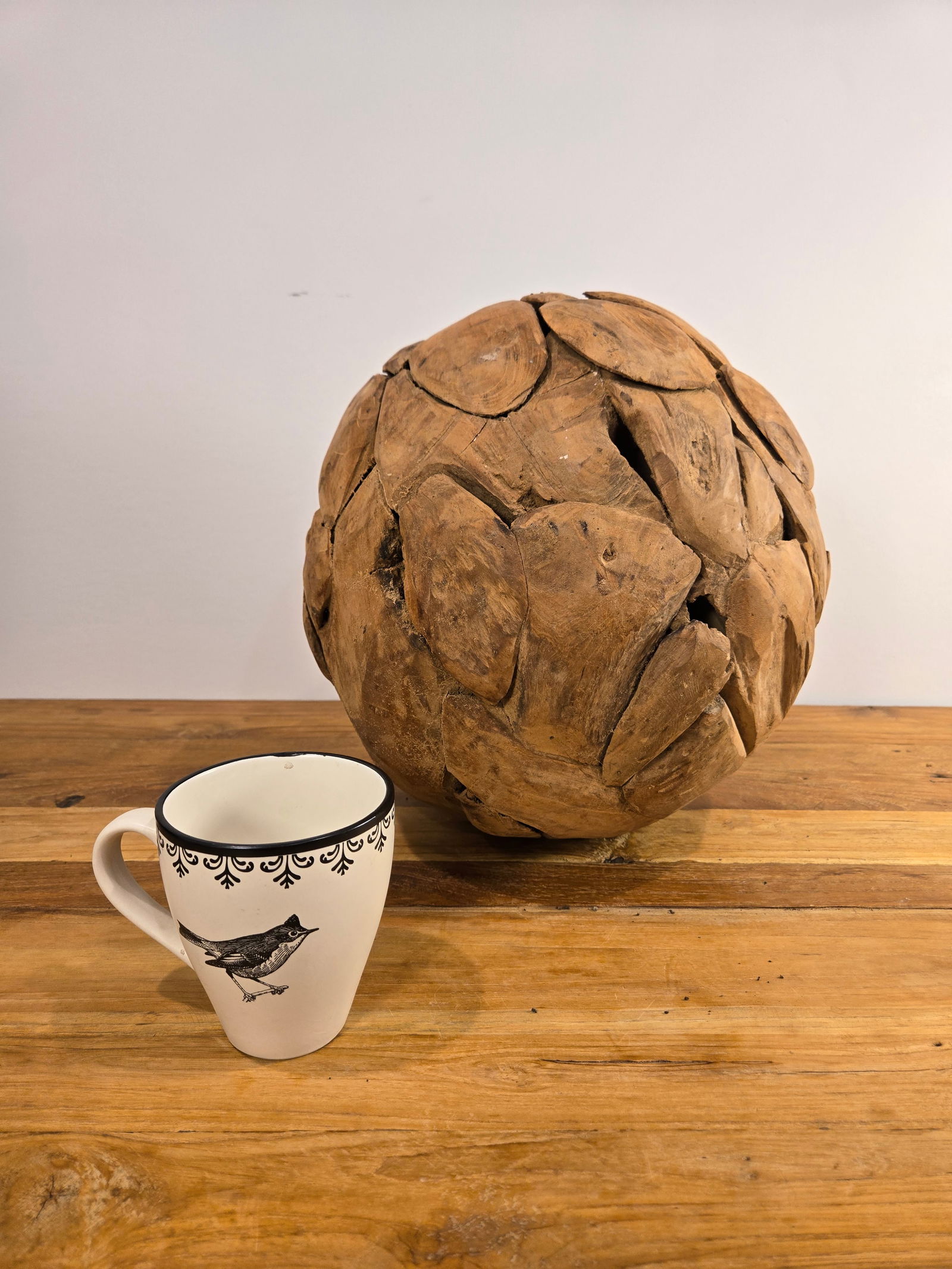 Medium Teak Wood Ball - 6