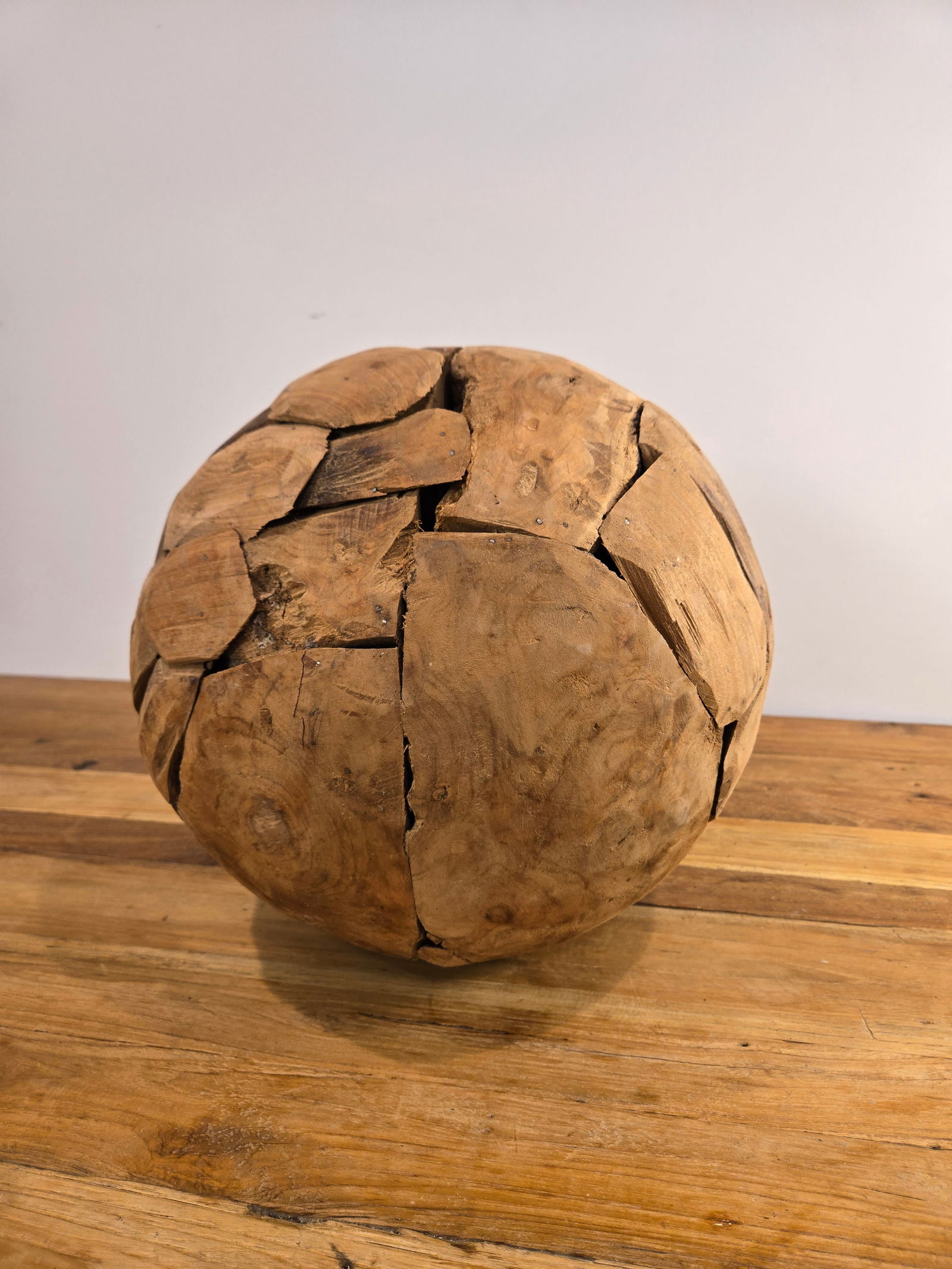 Medium Teak Wood Ball - 2