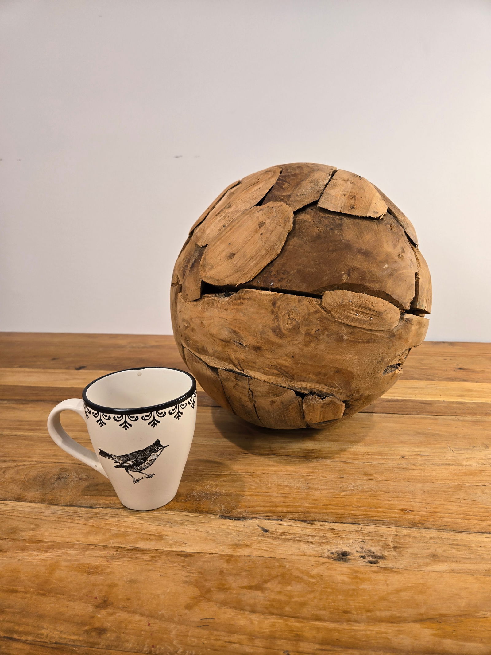Medium Teak Wood Ball - 4
