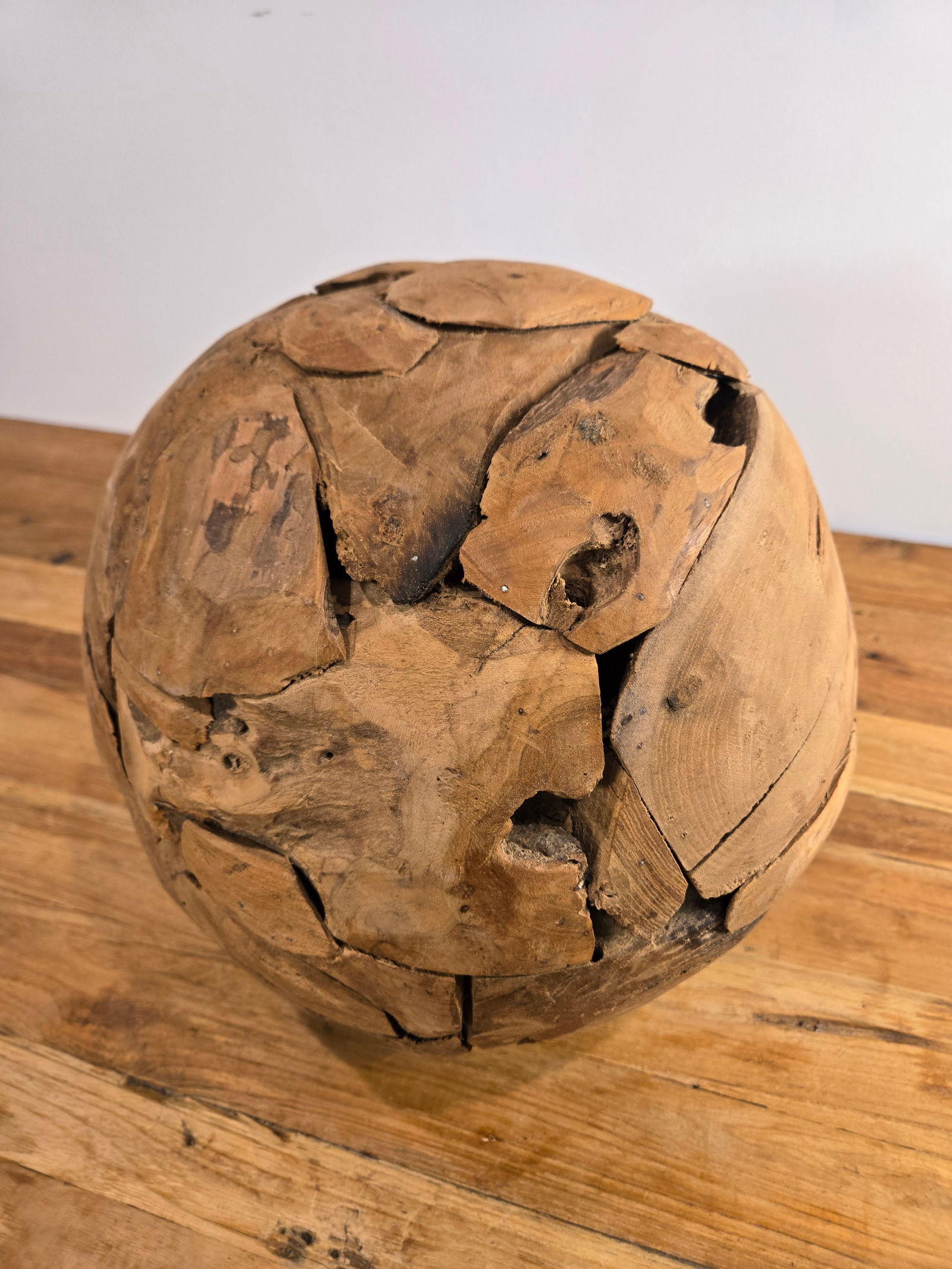 Medium Teak Wood Ball - 2