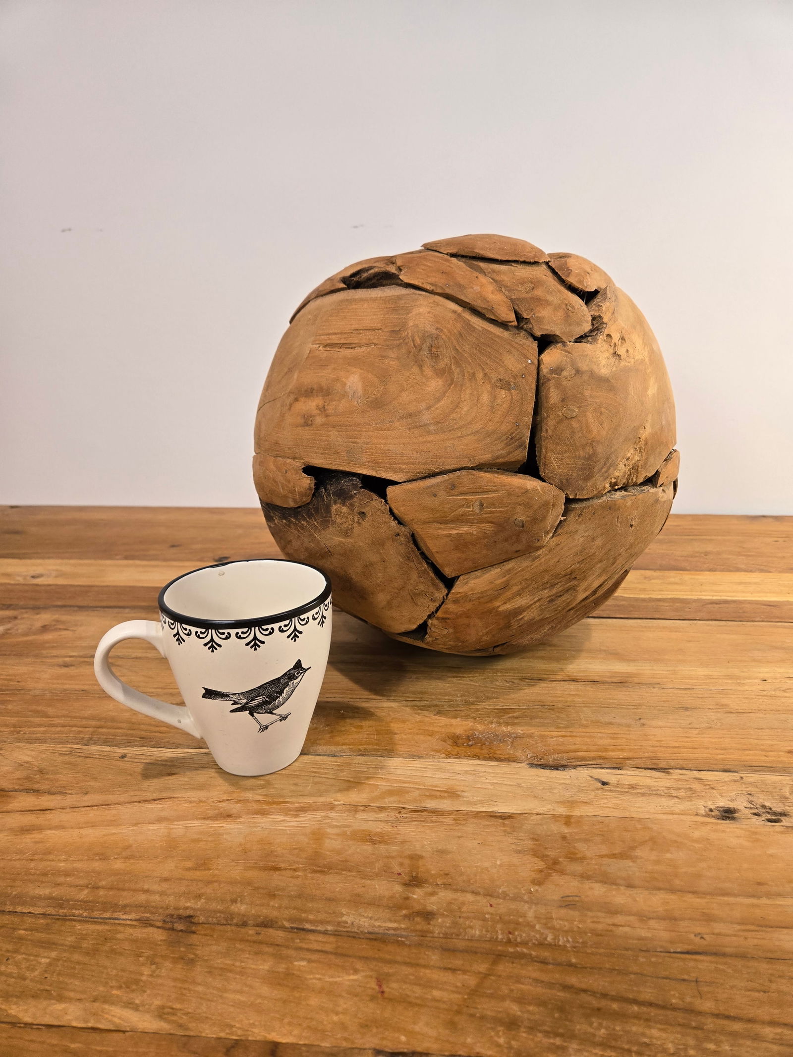 Medium Teak Wood Ball - 4