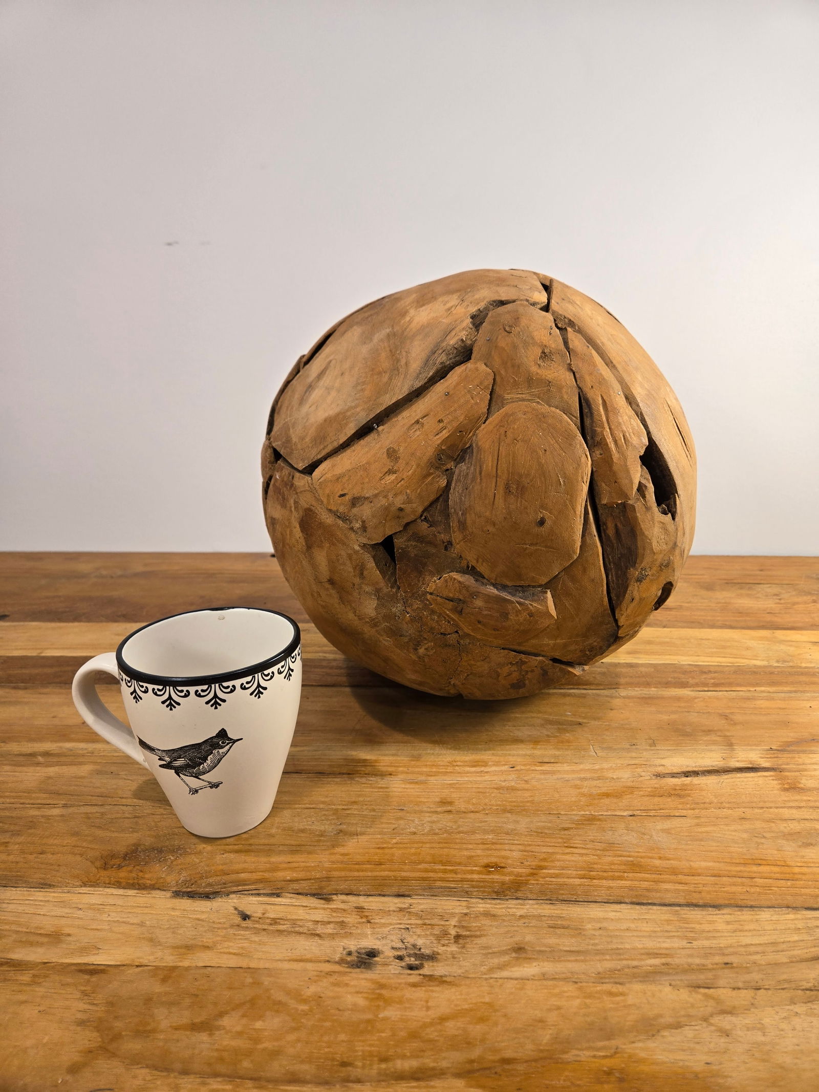 Medium Teak Wood Ball - 5