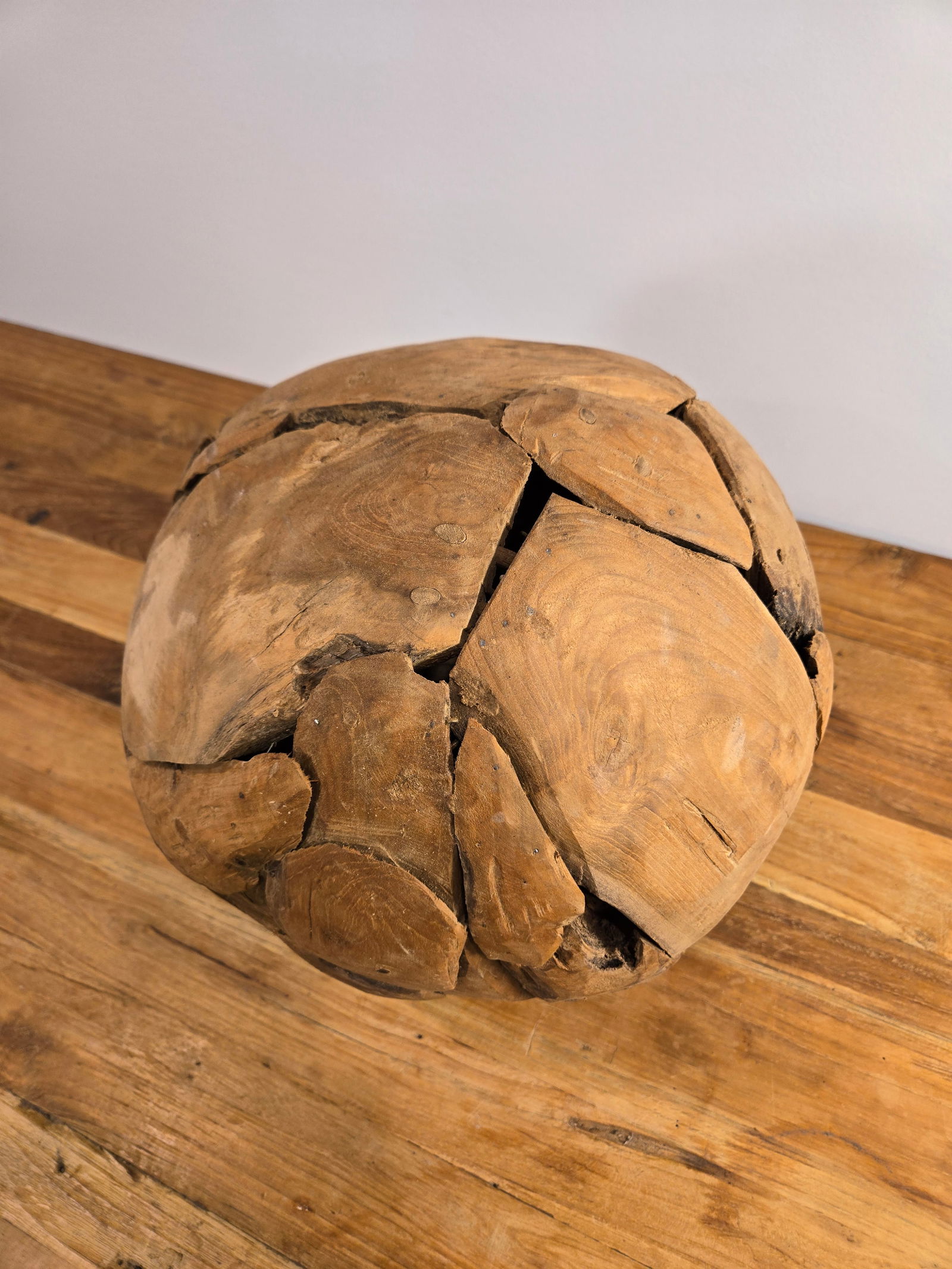 Medium Teak Wood Ball - 6